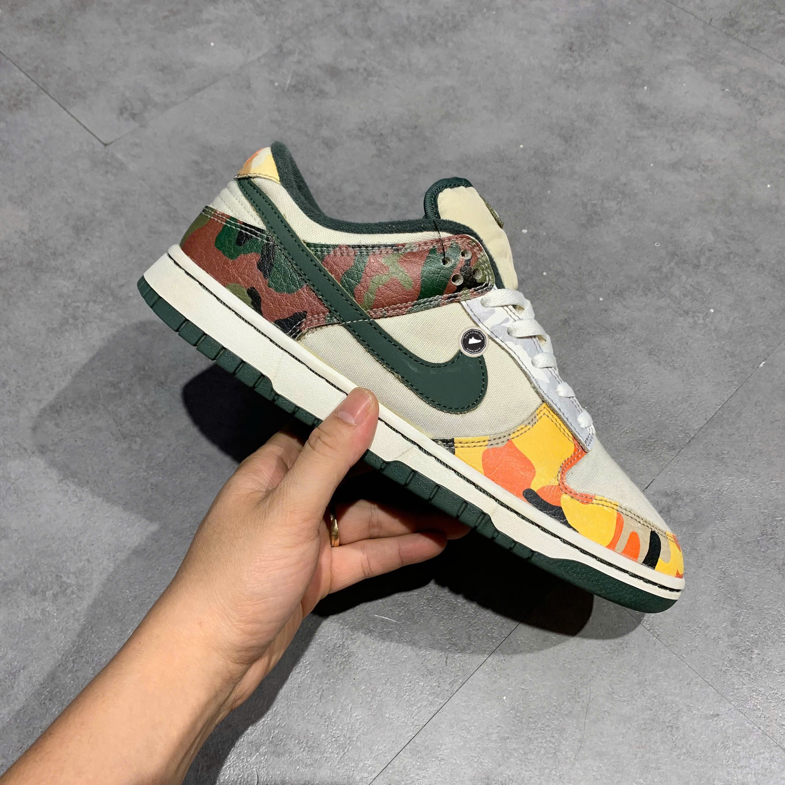 Nike Dunk Low SE Sail Multi-Camo - DH0957-100 - Size 42 - GIÀY 2HAND CHÍNH HÃNG PVN25584