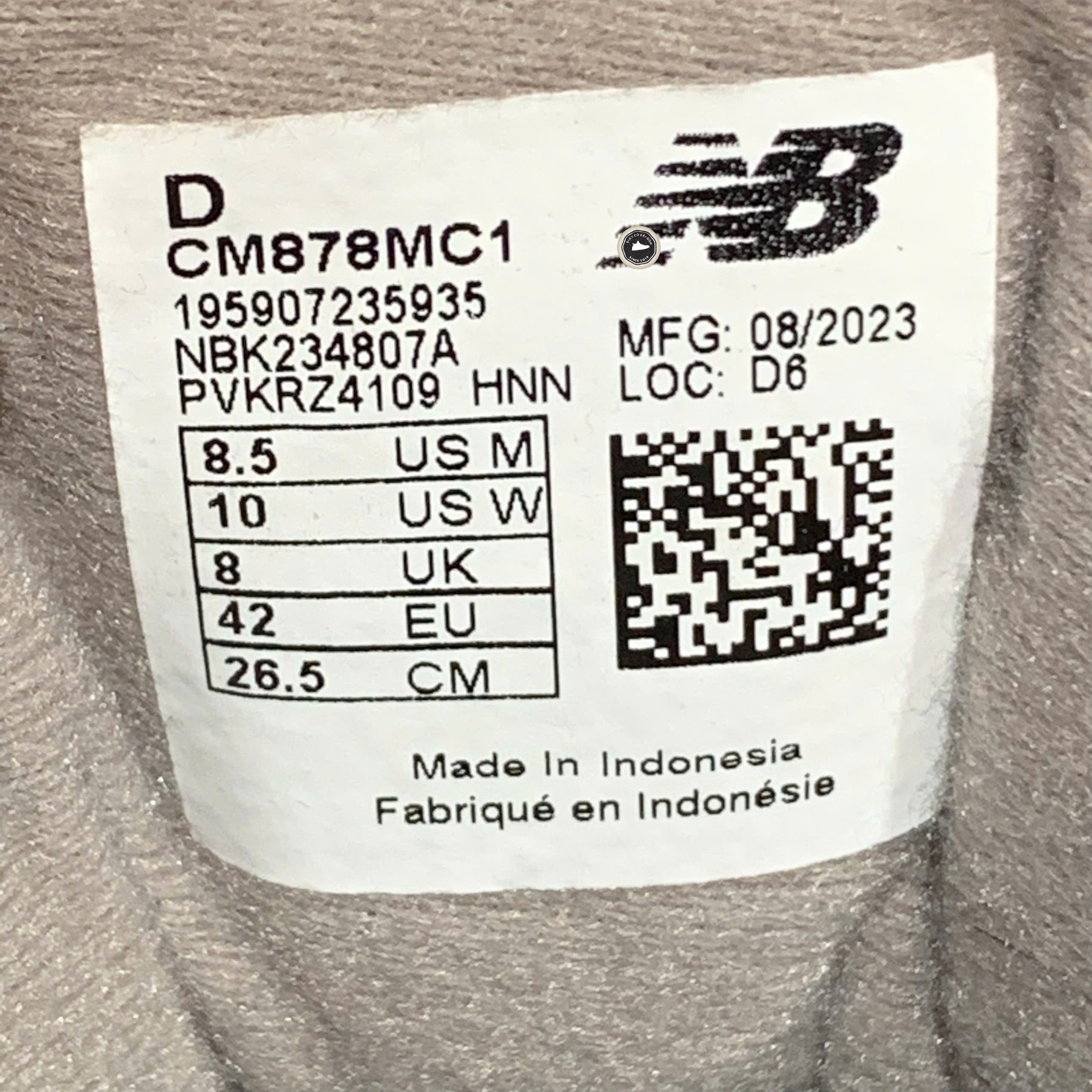 New Balance 878 'Grey' - CM878MC1 - Size 42 - GIÀY 2HAND CHÍNH HÃNG PVN25625