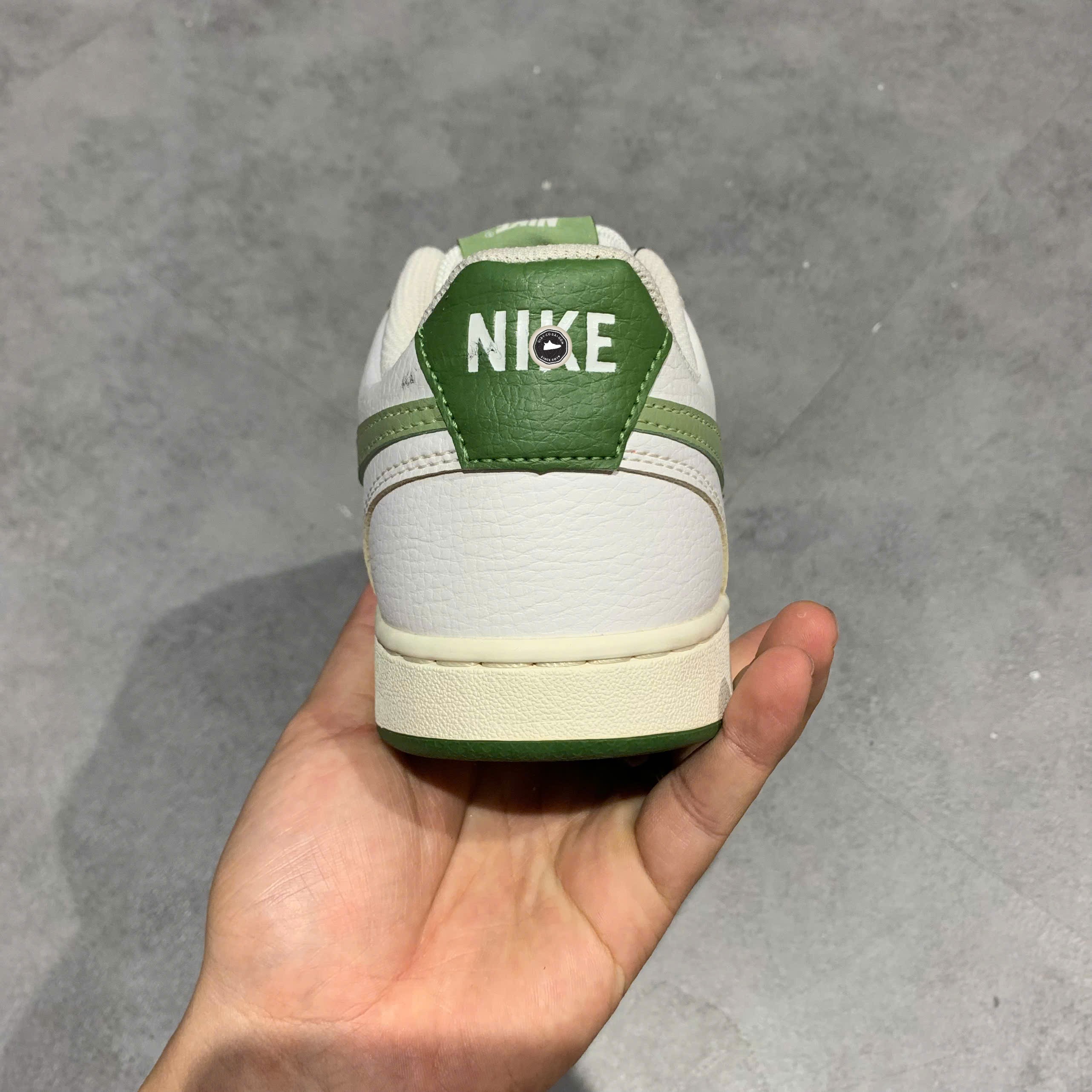 Nike Court Vision Low Next Nature White Oil Green - FJ5480-100 - Size 42 - GIÀY 2HAND CHÍNH HÃNG PVN25538