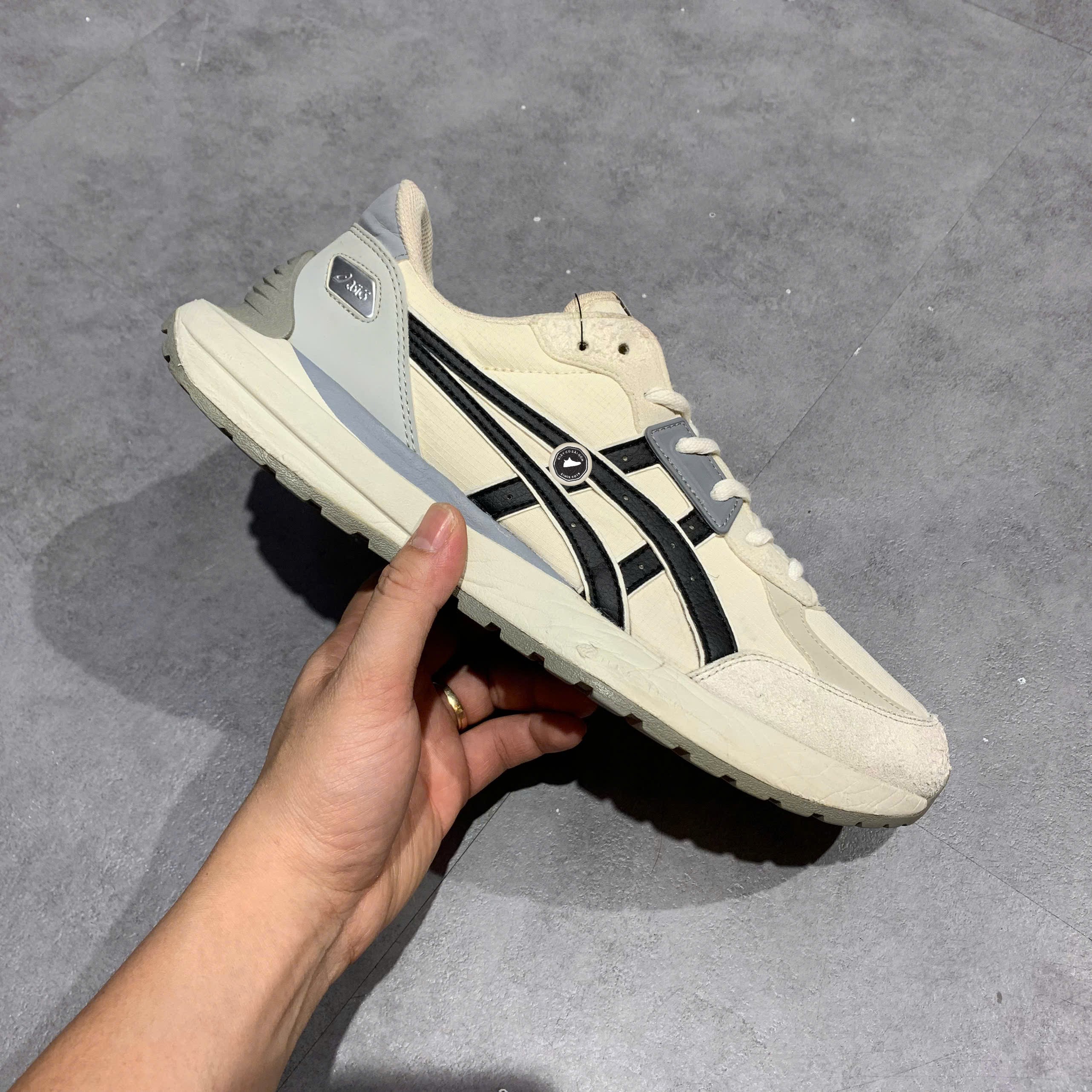 Asics Tarther SC 2.0 Cream Black - 1203A313 - Size 42.5 - GIÀY 2HAND CHÍNH HÃNG PVN25554