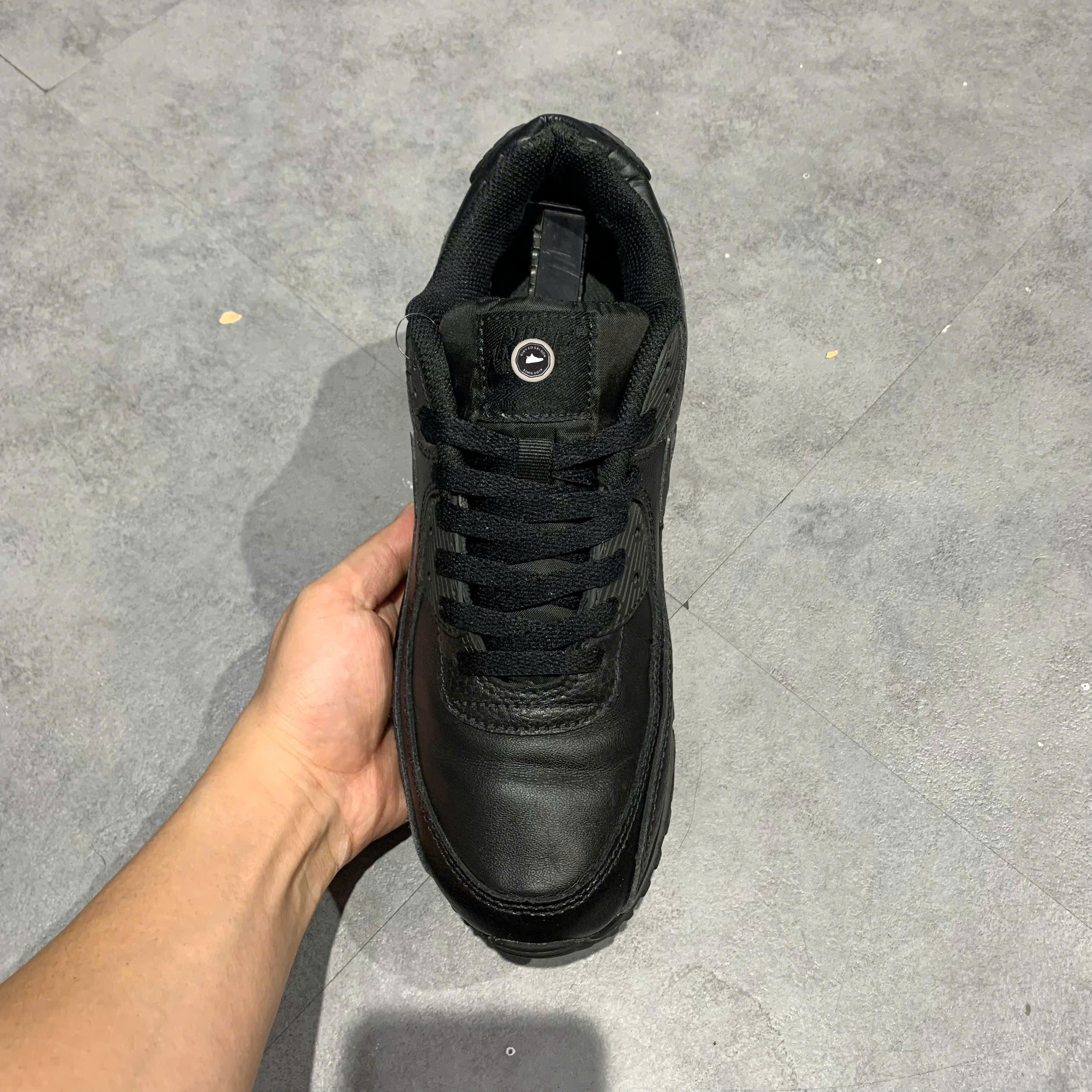 Nike Air Max 90 Triple Black Leather - CZ5594-001 - Size 42.5 - GIÀY 2HAND CHÍNH HÃNG PVN25535