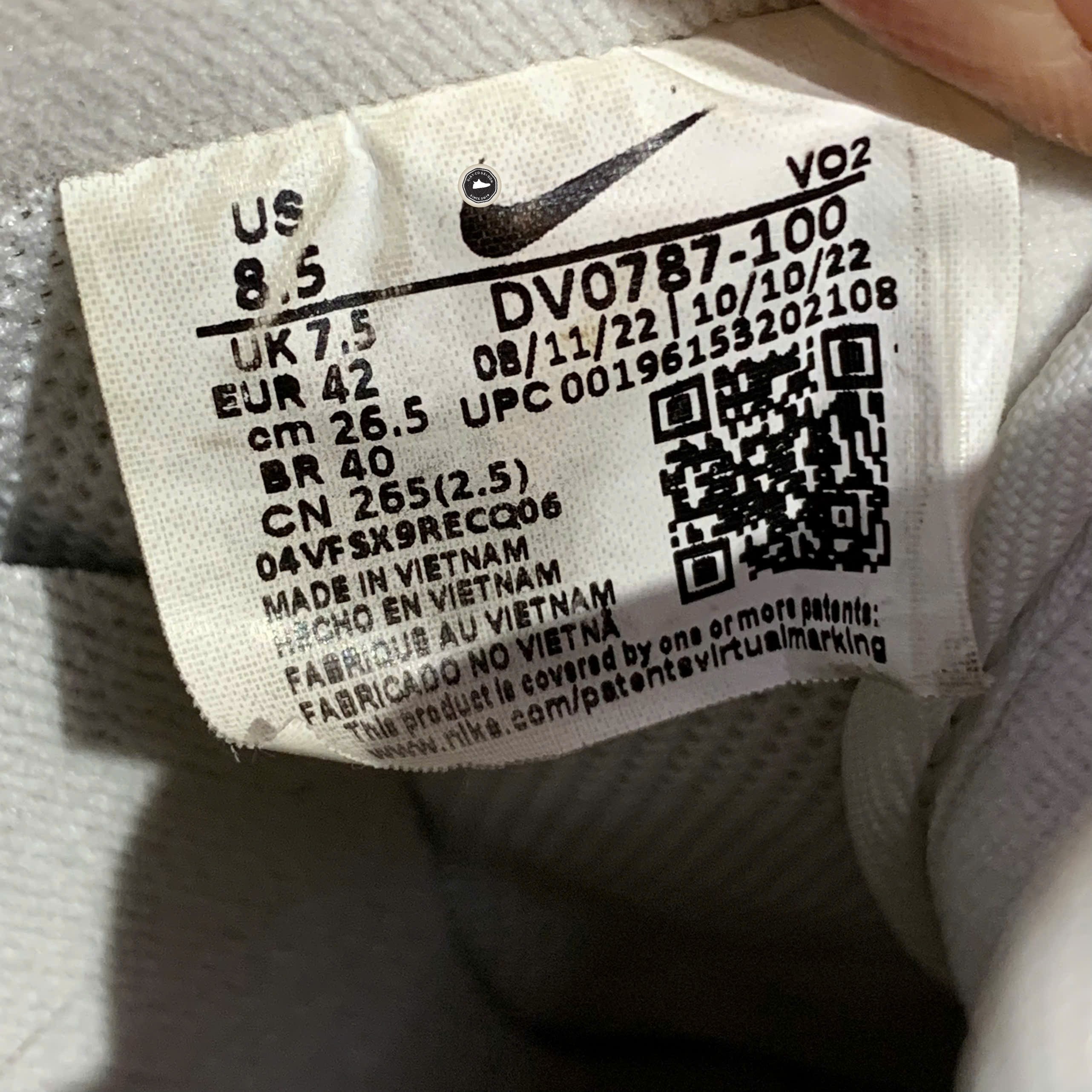 Nike Air Force 1 '07 LV8 EMB Summit White Blue Whisper - DV0787-100 - Size 42 - GIÀY 2HAND CHÍNH HÃNG PVN25551