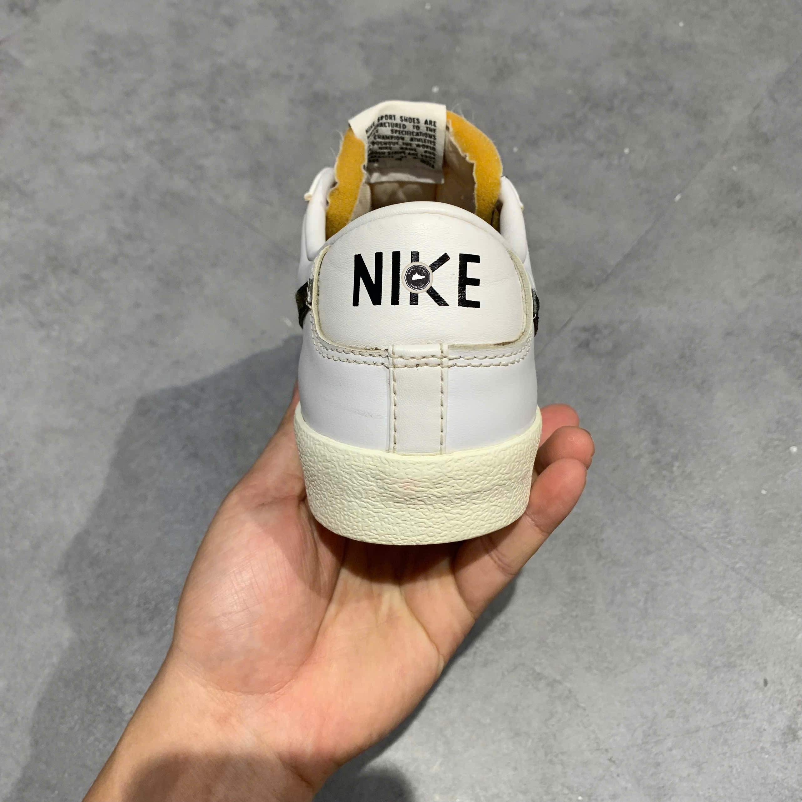Nike Blazer Low '77 Vintage 'White Black' - DA6364-101 - Size 42.5 - GIÀY 2HAND CHÍNH HÃNG PVN25545