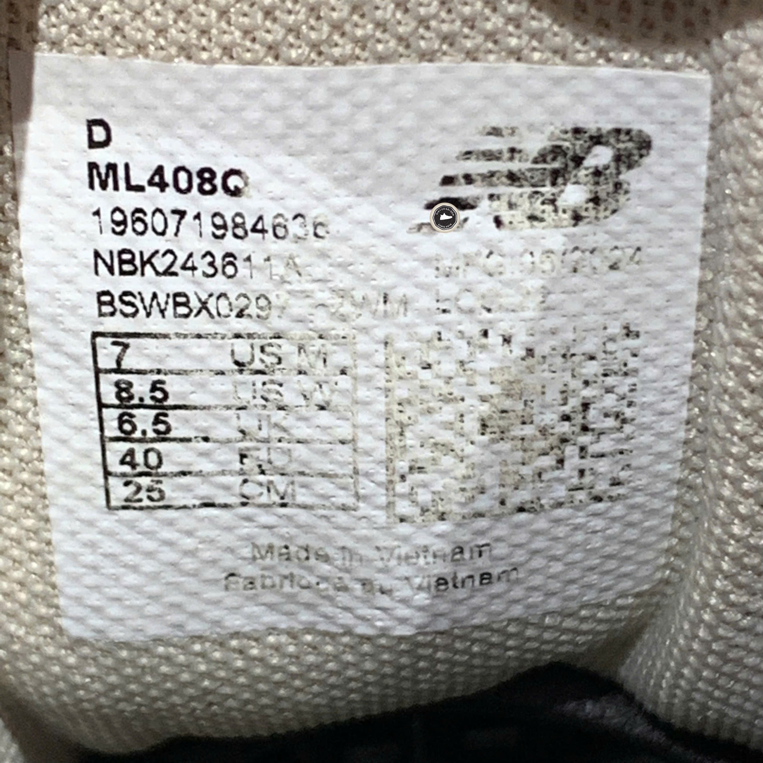New Balance 408 White Navy - ML408Q - Size 40 - GIÀY 2HAND CHÍNH HÃNG PVN26065