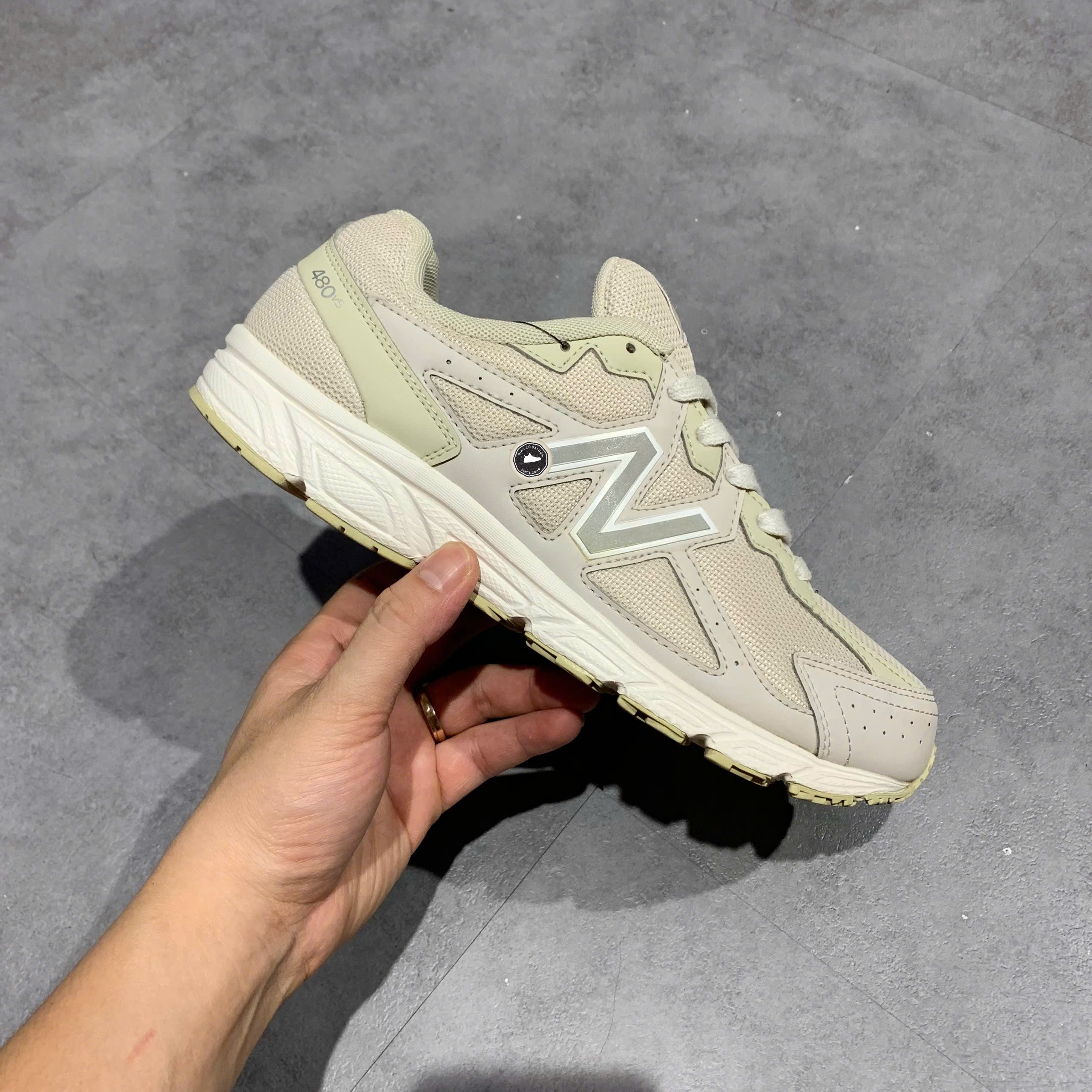 New Balance 480v5 Beige - W480MS5 - Size 40 - GIÀY 2HAND CHÍNH HÃNG PVN26129