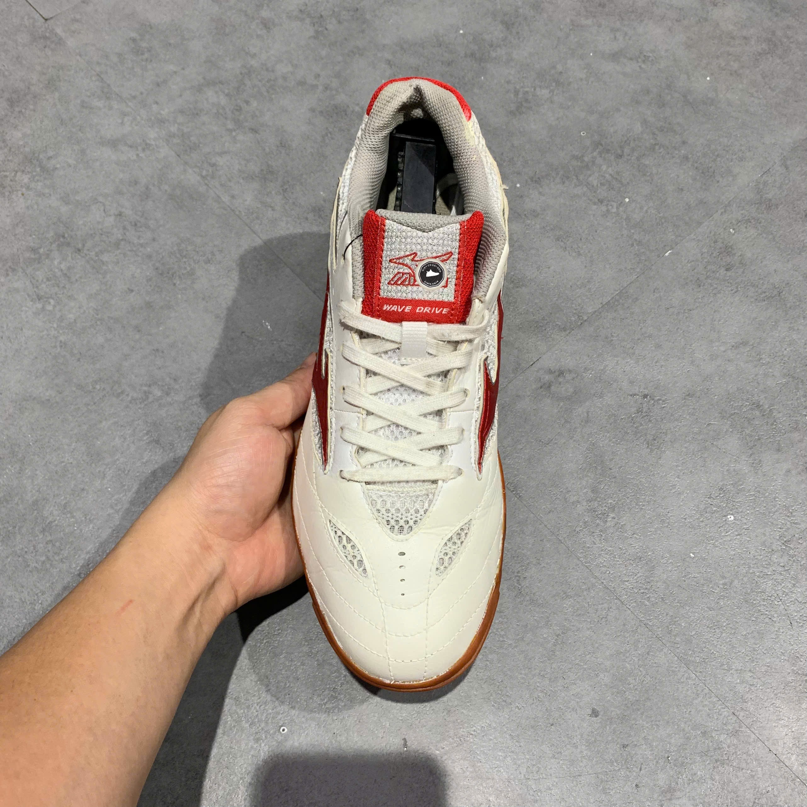 Mizuno Wave Drive 8 White Red - 81GA170562 - Size 40.5 - GIÀY 2HAND CHÍNH HÃNG PVN26184