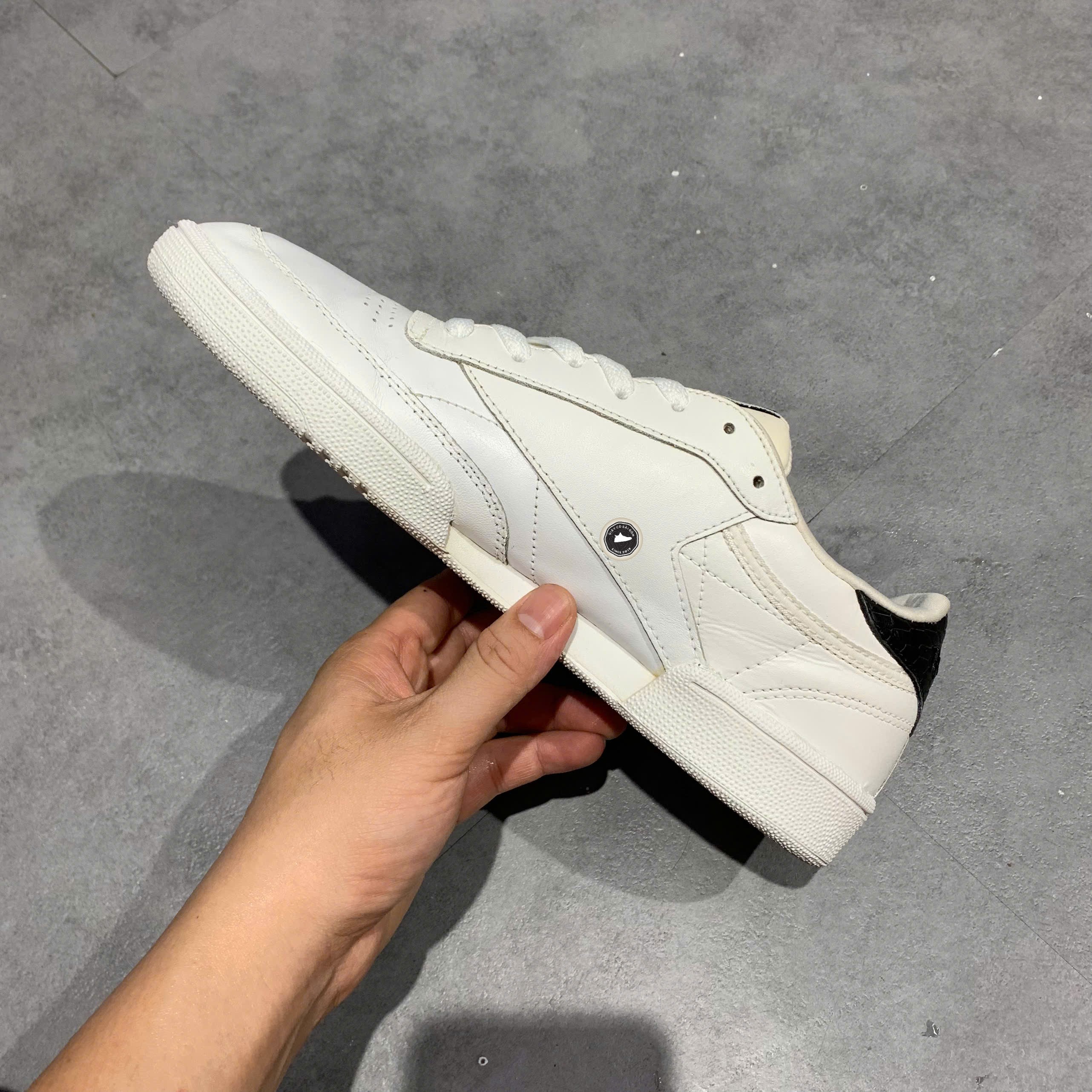 Reebok Club C 85 Emboss Chalk Black - BS9526 - Size 40.5 - GIÀY 2HAND CHÍNH HÃNG PVN26070