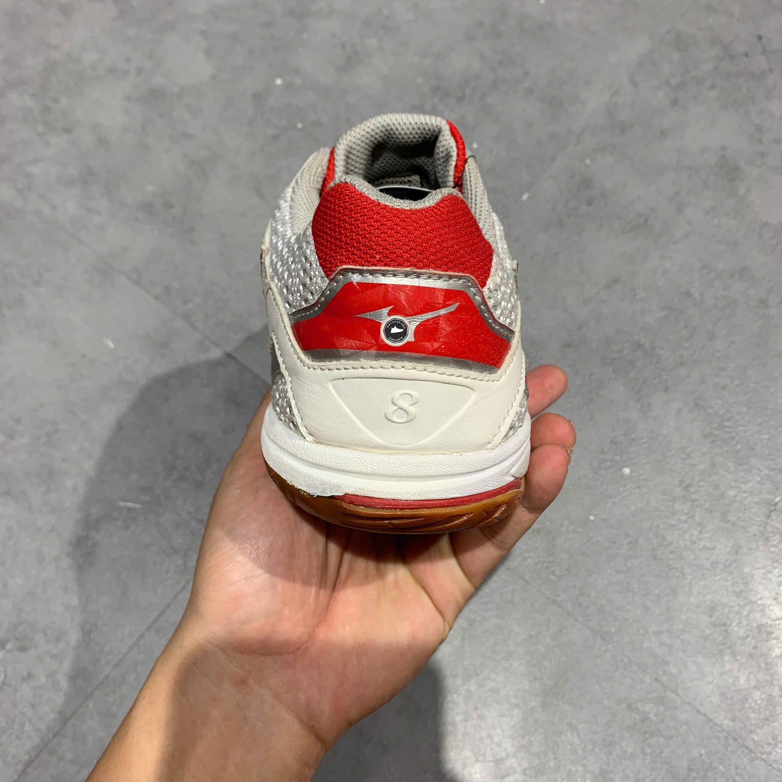 Mizuno Wave Drive 8 White Red - 81GA170562 - Size 40.5 - GIÀY 2HAND CHÍNH HÃNG PVN26247