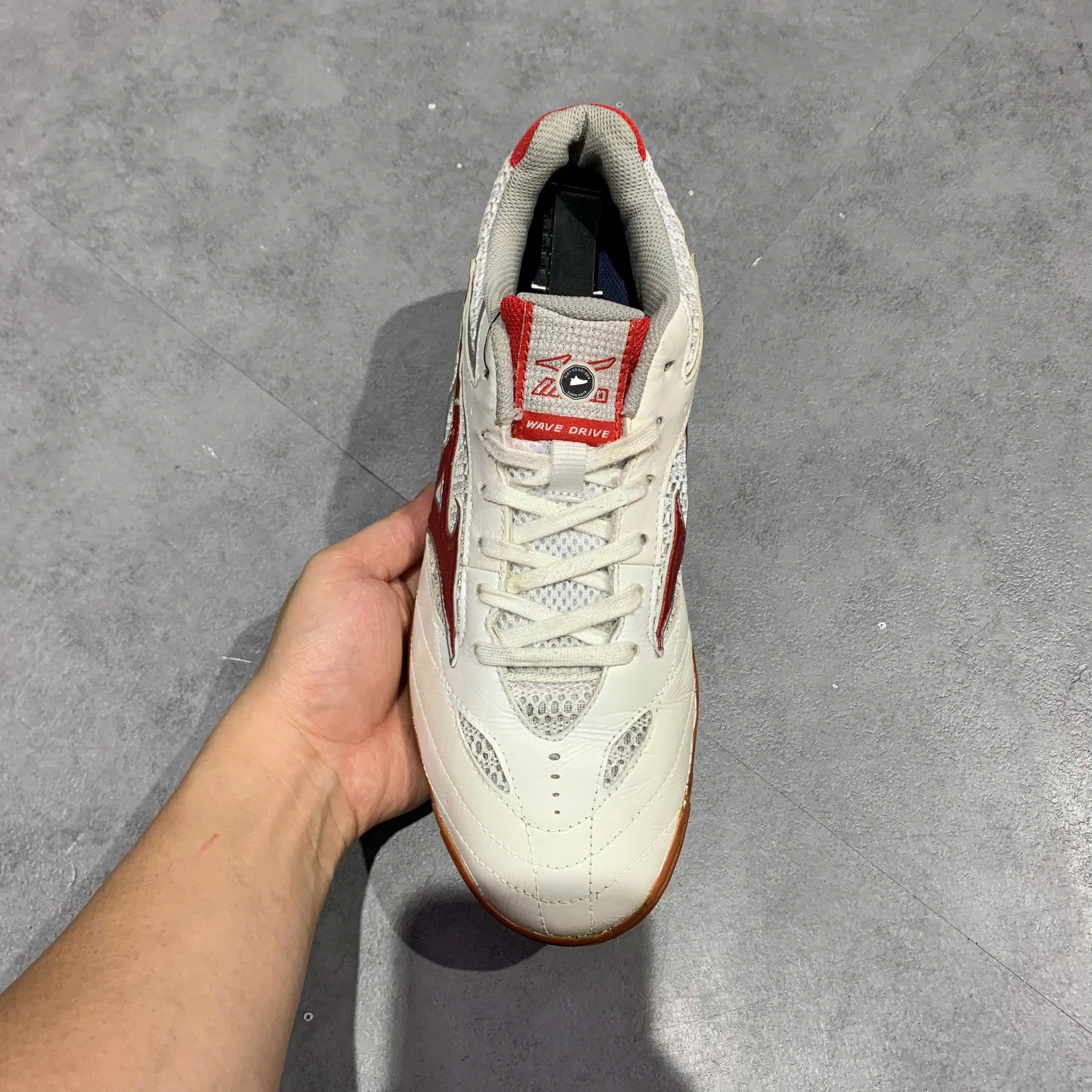 Mizuno Wave Drive 8 White Red - 81GA170562 - Size 40.5 - GIÀY 2HAND CHÍNH HÃNG PVN26247