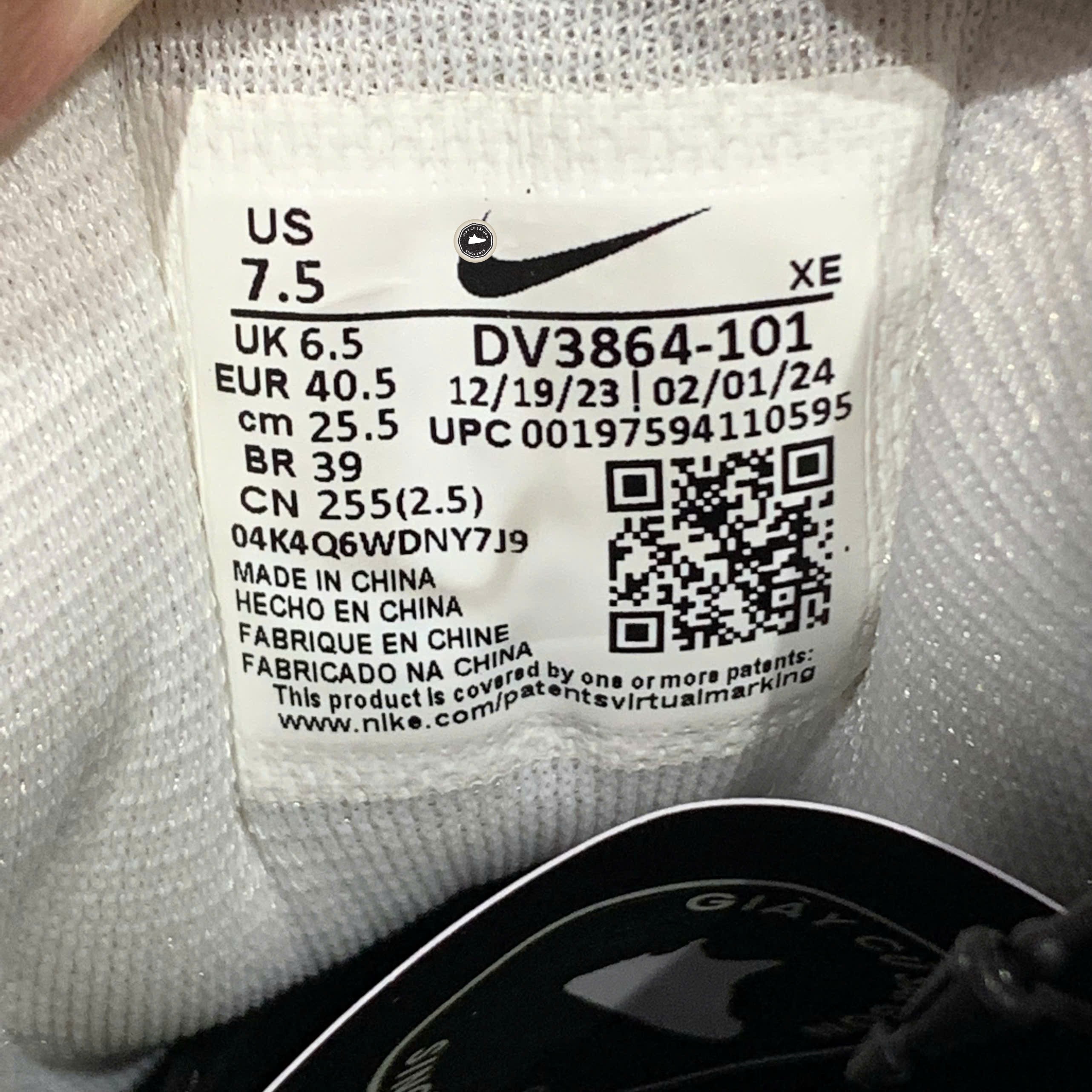 Nike Pegasus Trail 5 Summit White - DV3864-101 - Size 40.5 - GIÀY 2HAND CHÍNH HÃNG PVN26138