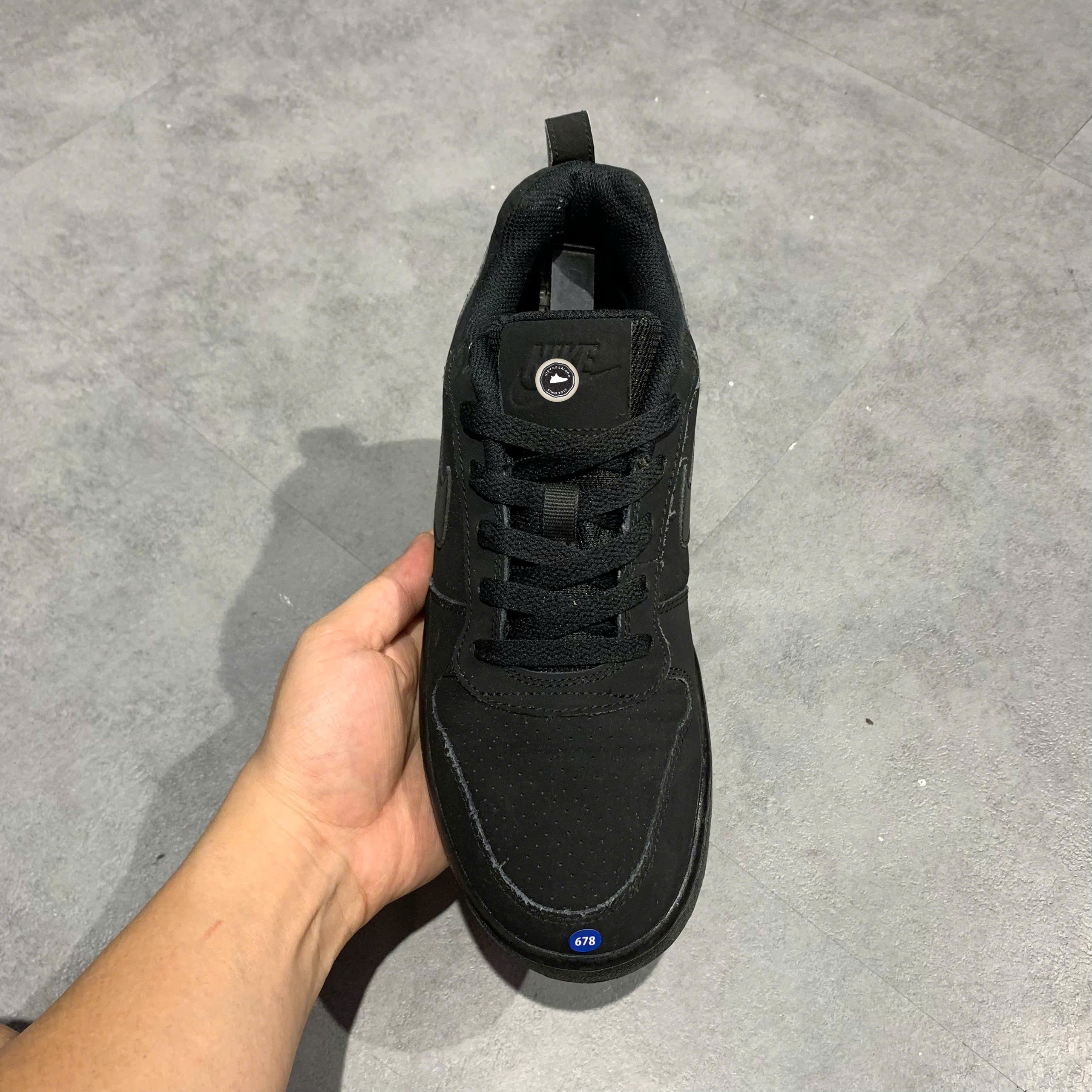 Nike Court Borough Low Triple Black - 838937-001 - Size 40 - GIÀY 2HAND CHÍNH HÃNG PVN25759