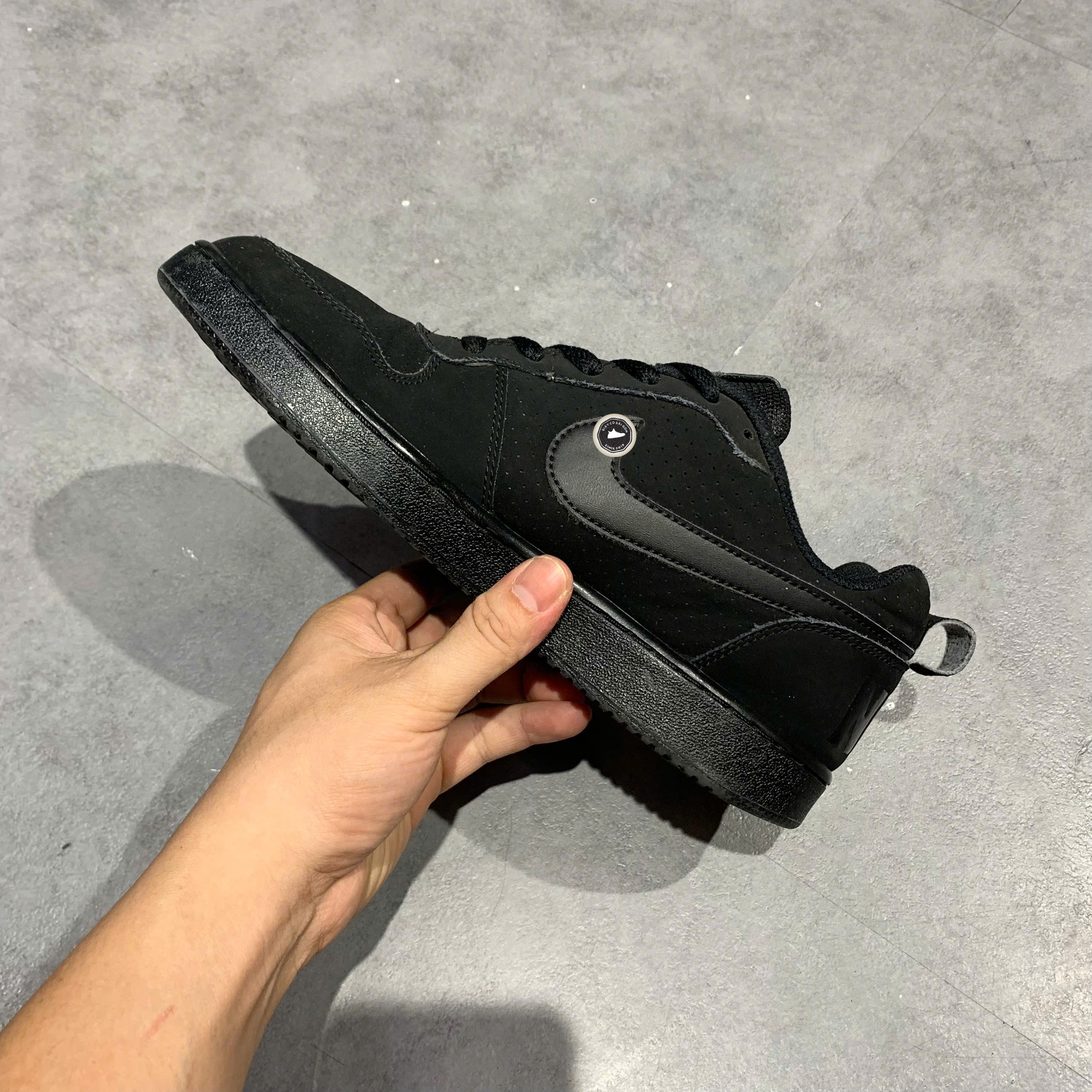 Nike Court Borough Low Triple Black - 838937-001 - Size 40 - GIÀY 2HAND CHÍNH HÃNG PVN25759