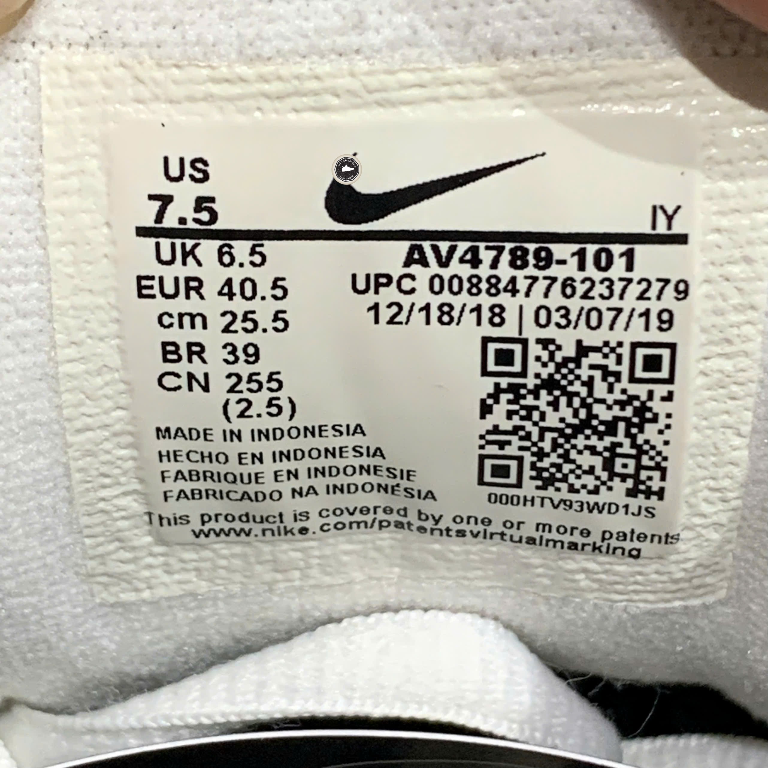 Nike M2K Tekno 'White Pure Platinum' - AV4789-101 - Size 40.5 - GIÀY 2HAND CHÍNH HÃNG PVN26149