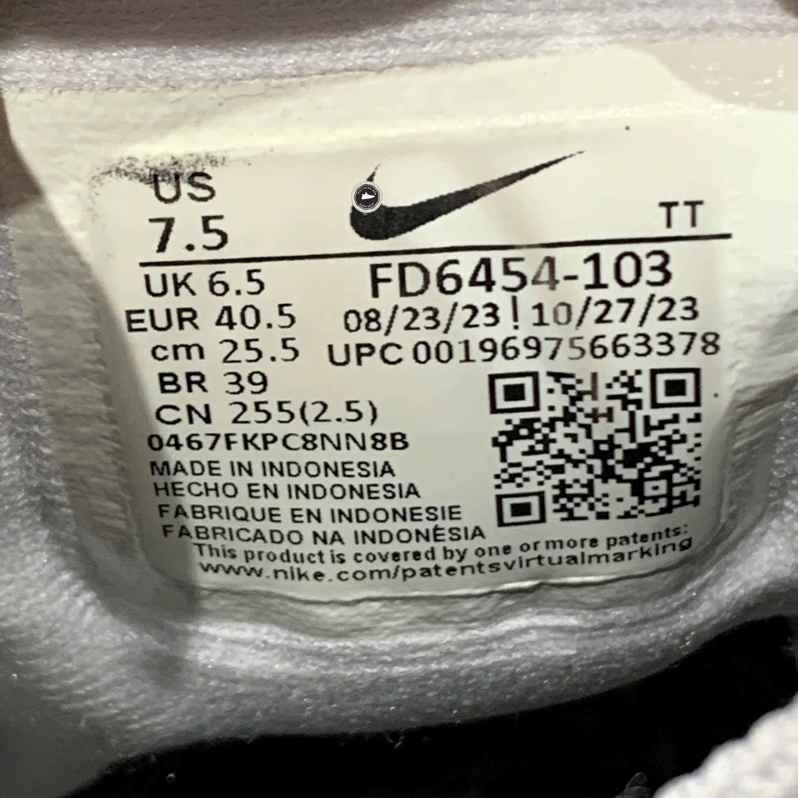 Nike Quest 6 White Photo Blue - FD6454-103 - Size 40.5 - GIÀY 2HAND CHÍNH HÃNG PVN25768