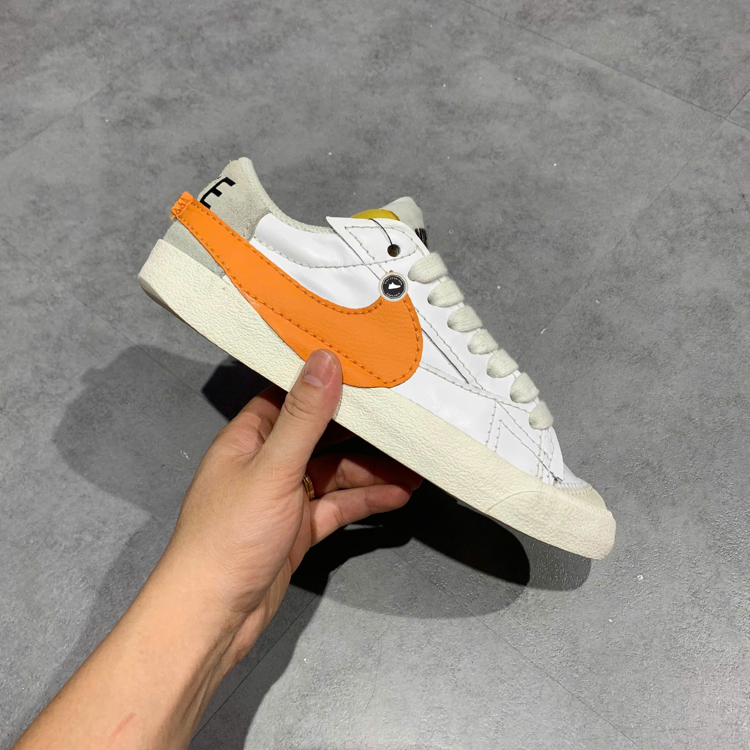 Nike Blazer Low '77 Jumbo 'White Alpha Orange' - DN2158-100 - Size 40 - GIÀY 2HAND CHÍNH HÃNG PVN25778