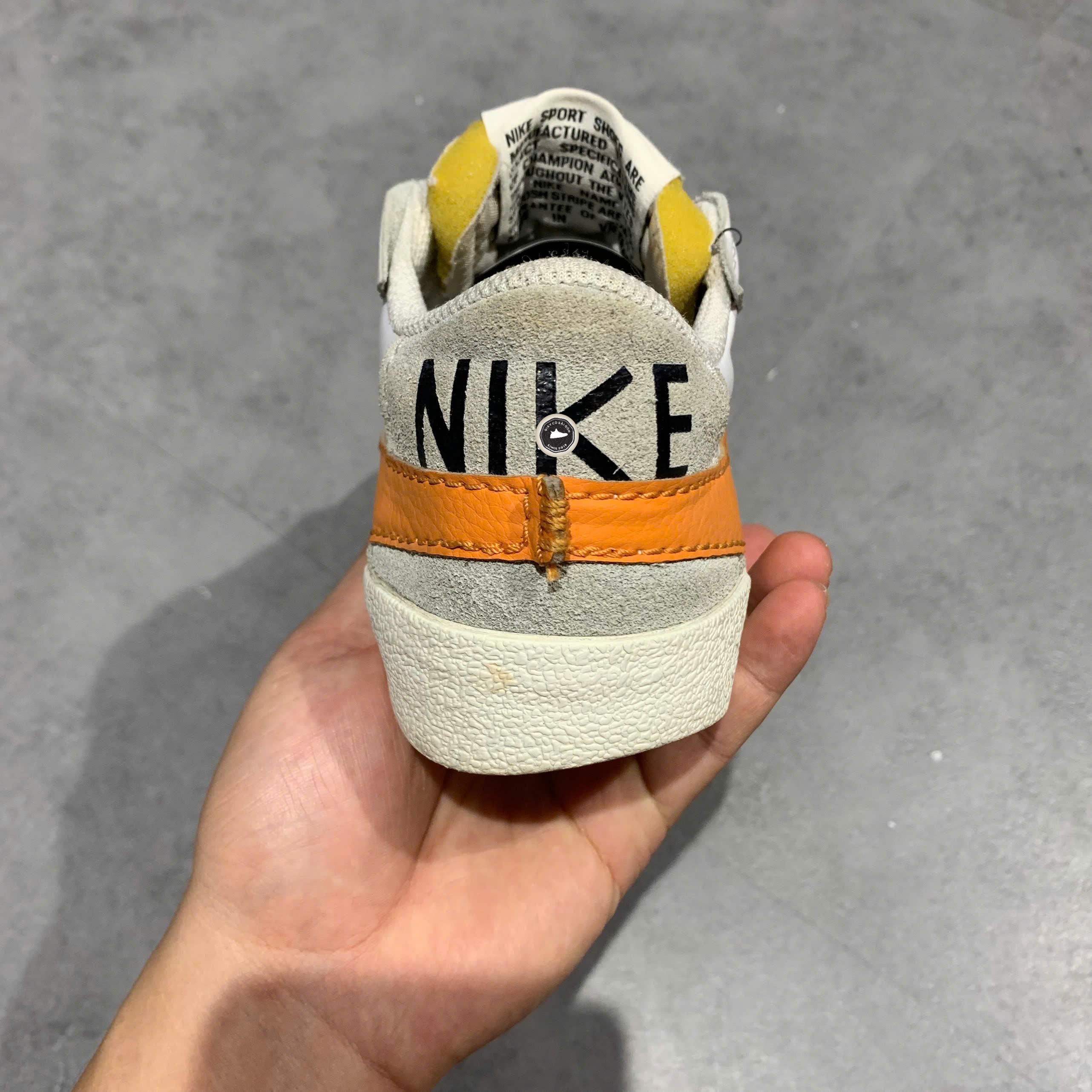 Nike Blazer Low '77 Jumbo 'White Alpha Orange' - DN2158-100 - Size 40 - GIÀY 2HAND CHÍNH HÃNG PVN25778
