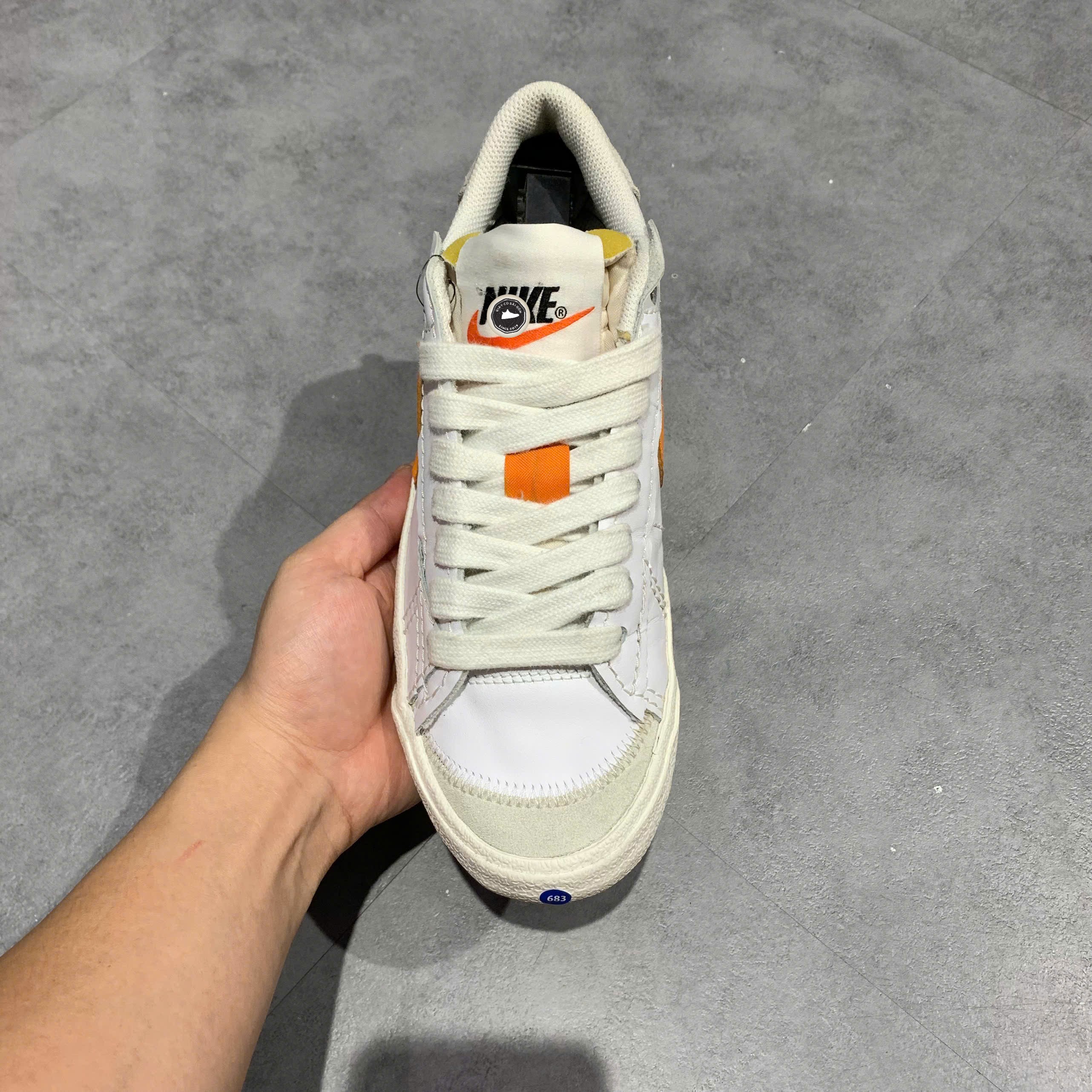Nike Blazer Low '77 Jumbo 'White Alpha Orange' - DN2158-100 - Size 40 - GIÀY 2HAND CHÍNH HÃNG PVN25778
