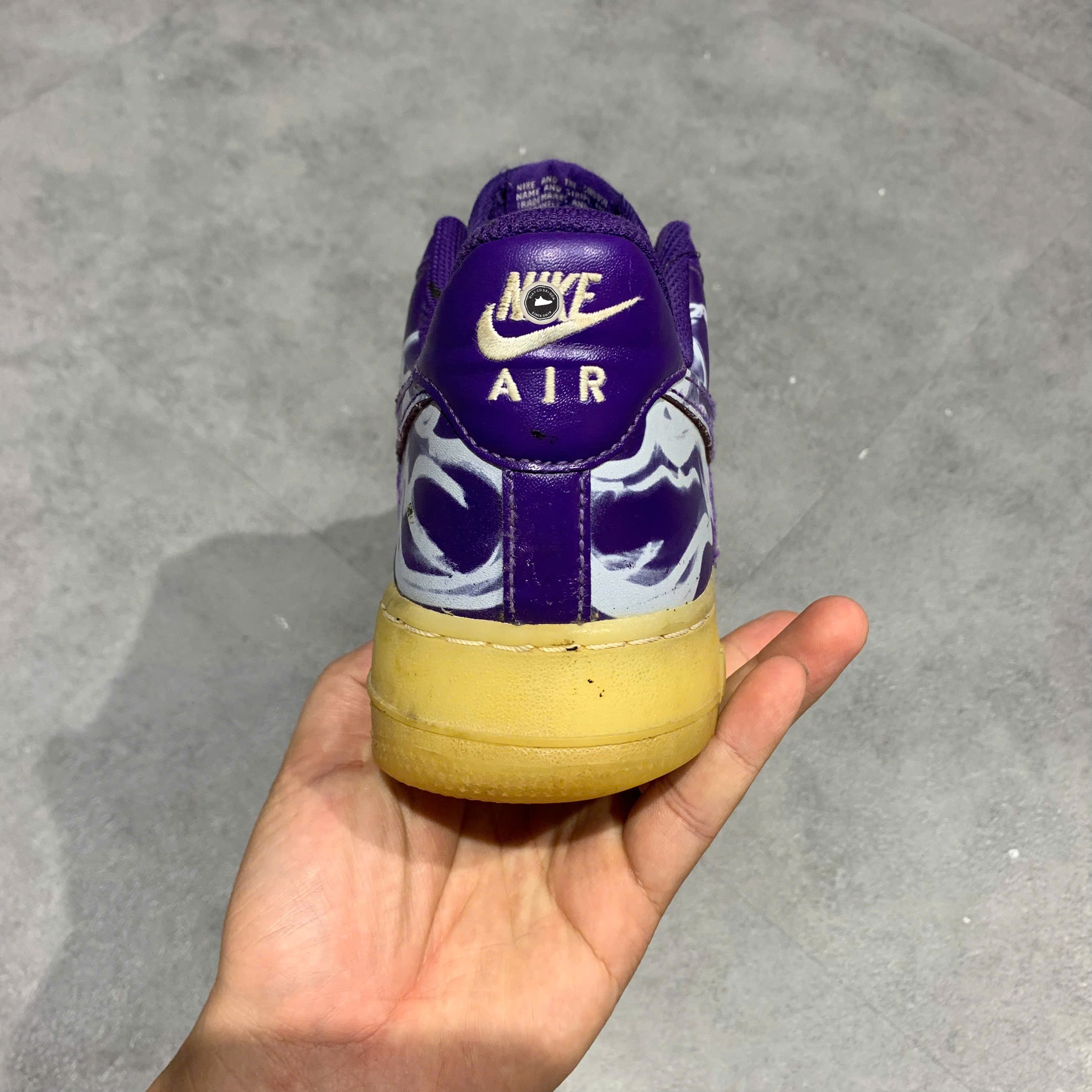 Nike Air Force 1 Low Purple Skeleton - CU8067-500 - Size 42 - GIÀY 2HAND CHÍNH HÃNG PVN26017