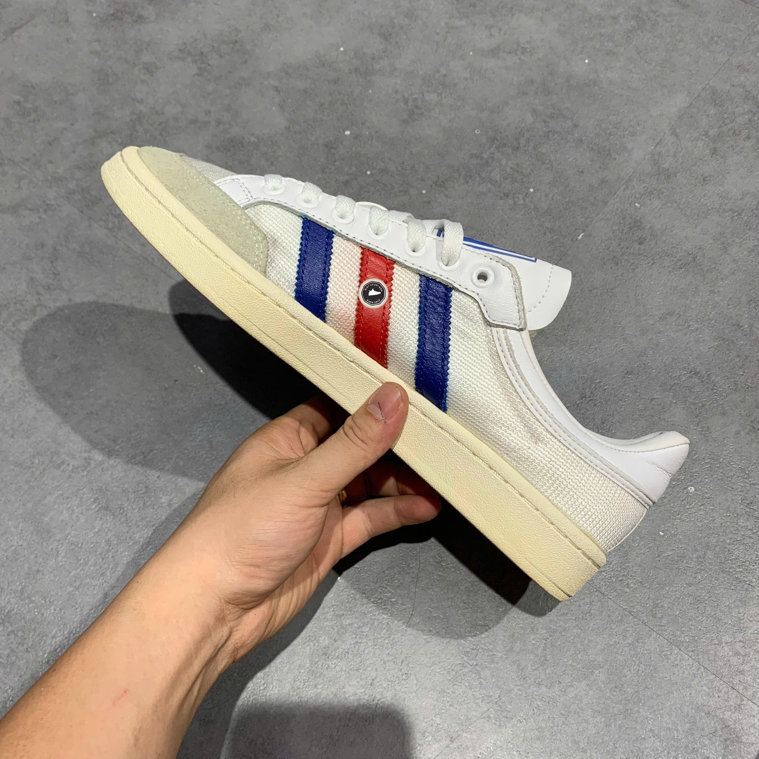 Adidas Americana Low 'Cloud White Collegiate Royal Scarlet' - EF2508 - Size 42 2/3 - GIÀY 2HAND CHÍNH HÃNG PVN26042