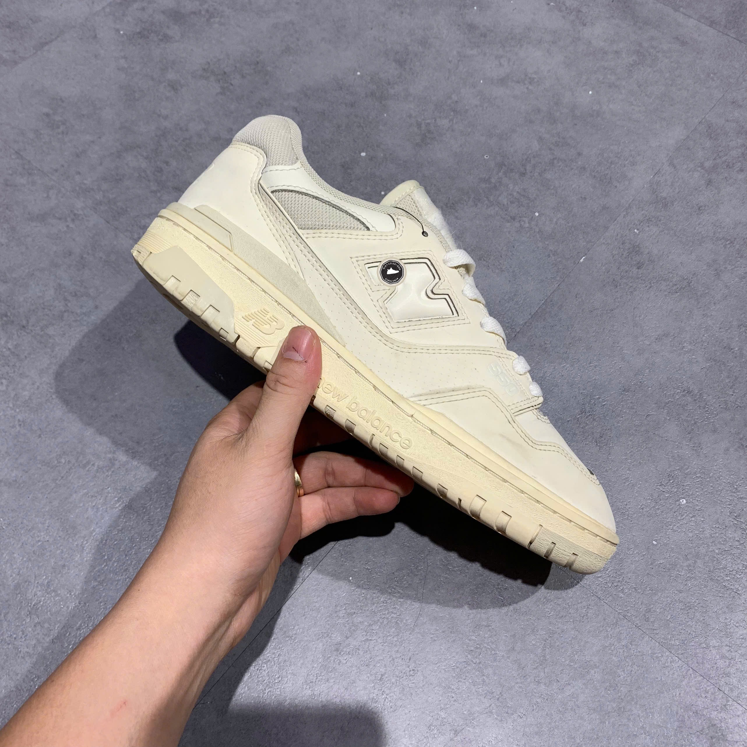 New Balance 550 White Cream - BB550LWC - Size 42.5 - GIÀY 2HAND CHÍNH HÃNG PVN26032