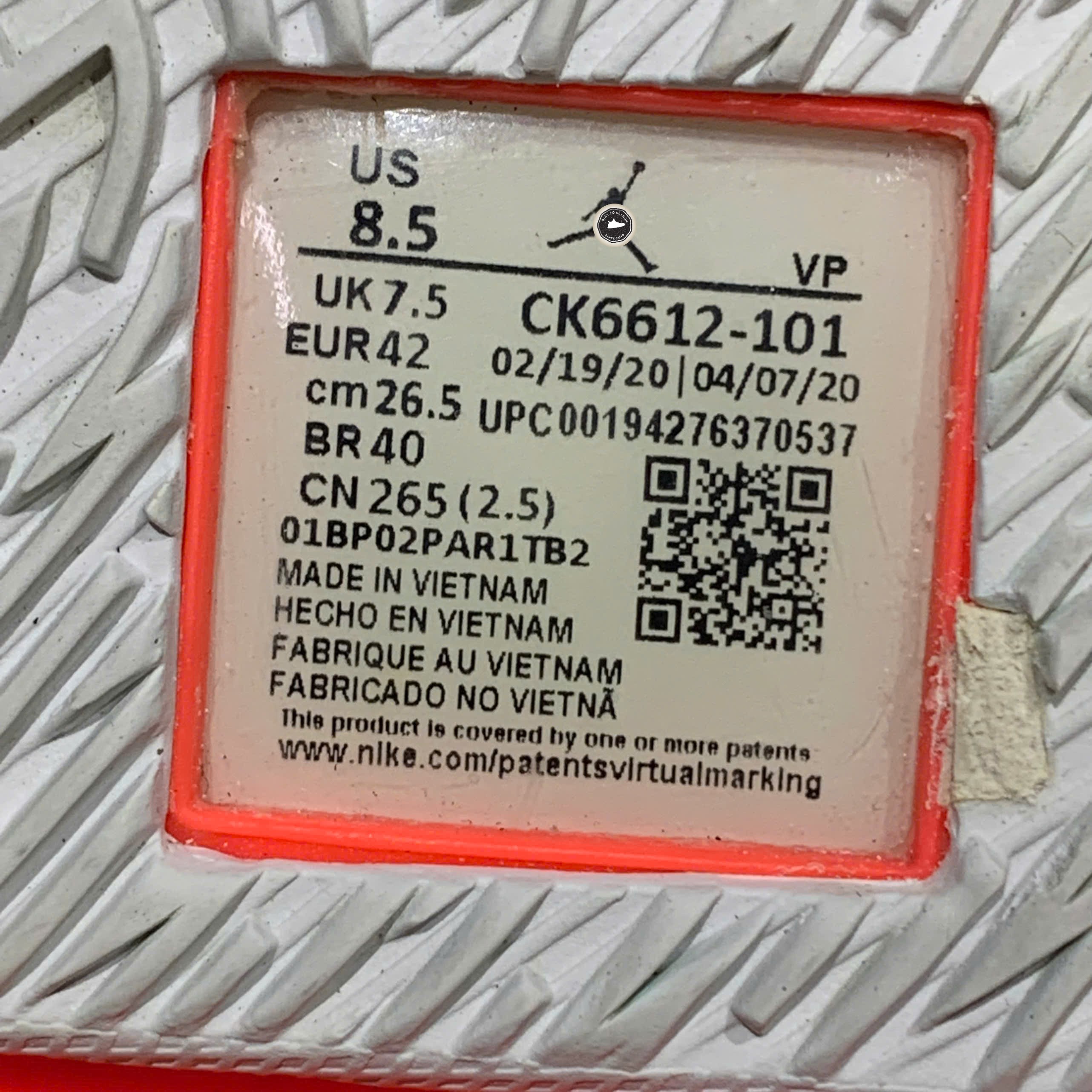 Jordan Why Not Zer0.3 SE Flash Crimson - CK6612-101 - Size 42 - GIÀY 2HAND CHÍNH HÃNG PVN25960