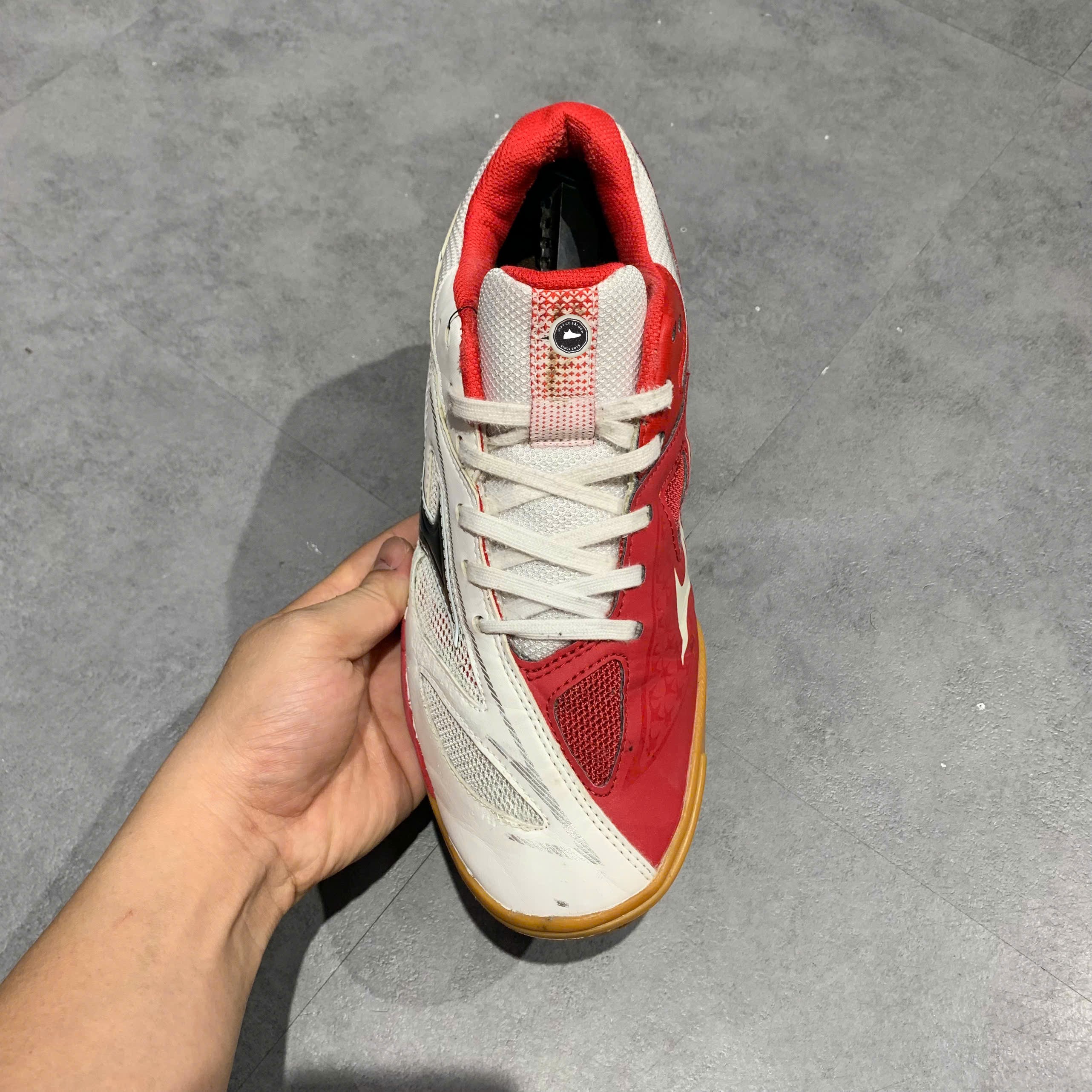 Mizuno Wave Medal 6 White Black Red - 81GA191509 - Size 41 - GIÀY 2HAND CHÍNH HÃNG PVN26206