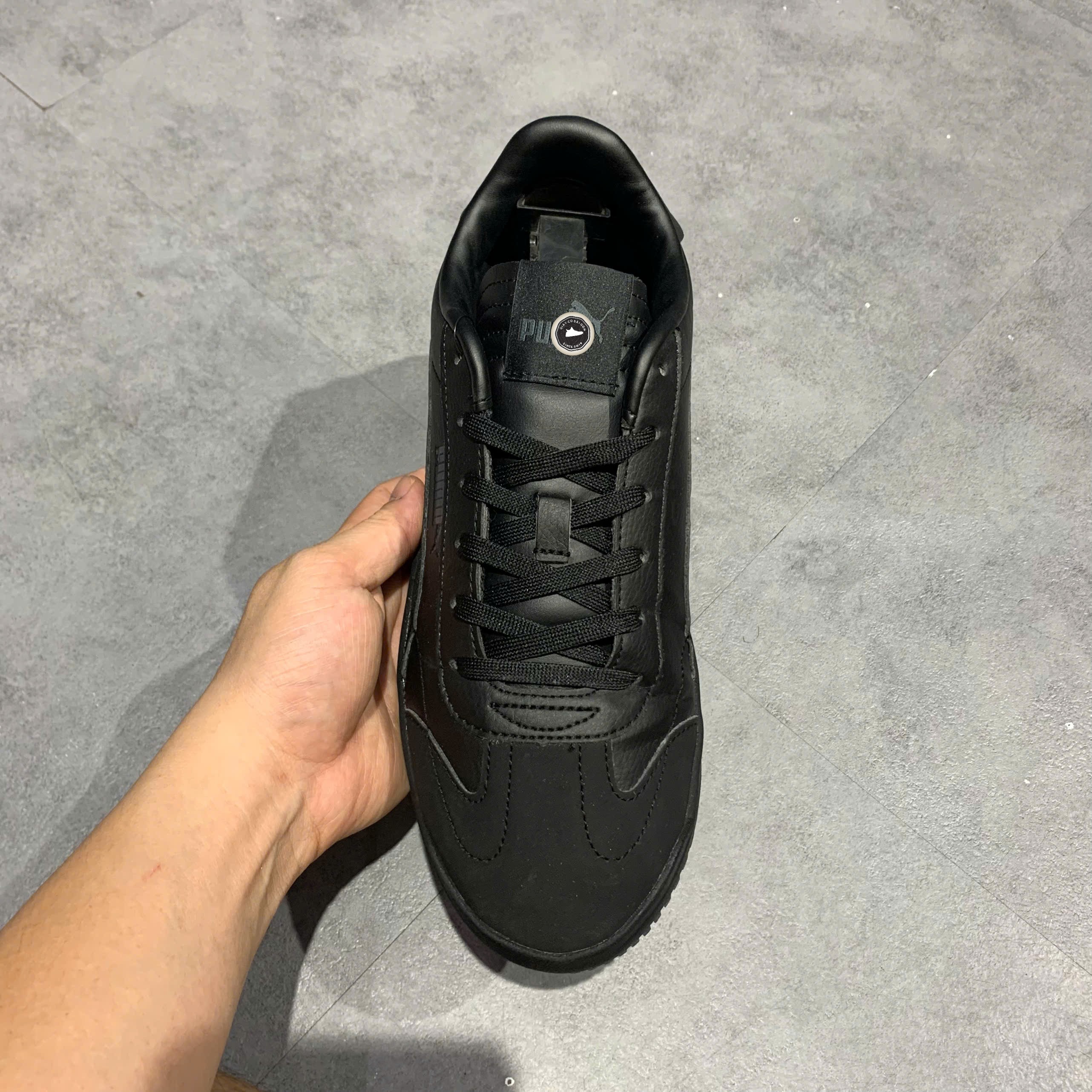 Puma Palermo Leather 'Triple Black' - 396563-01 - Size 41 - GIÀY 2HAND CHÍNH HÃNG PVN26107