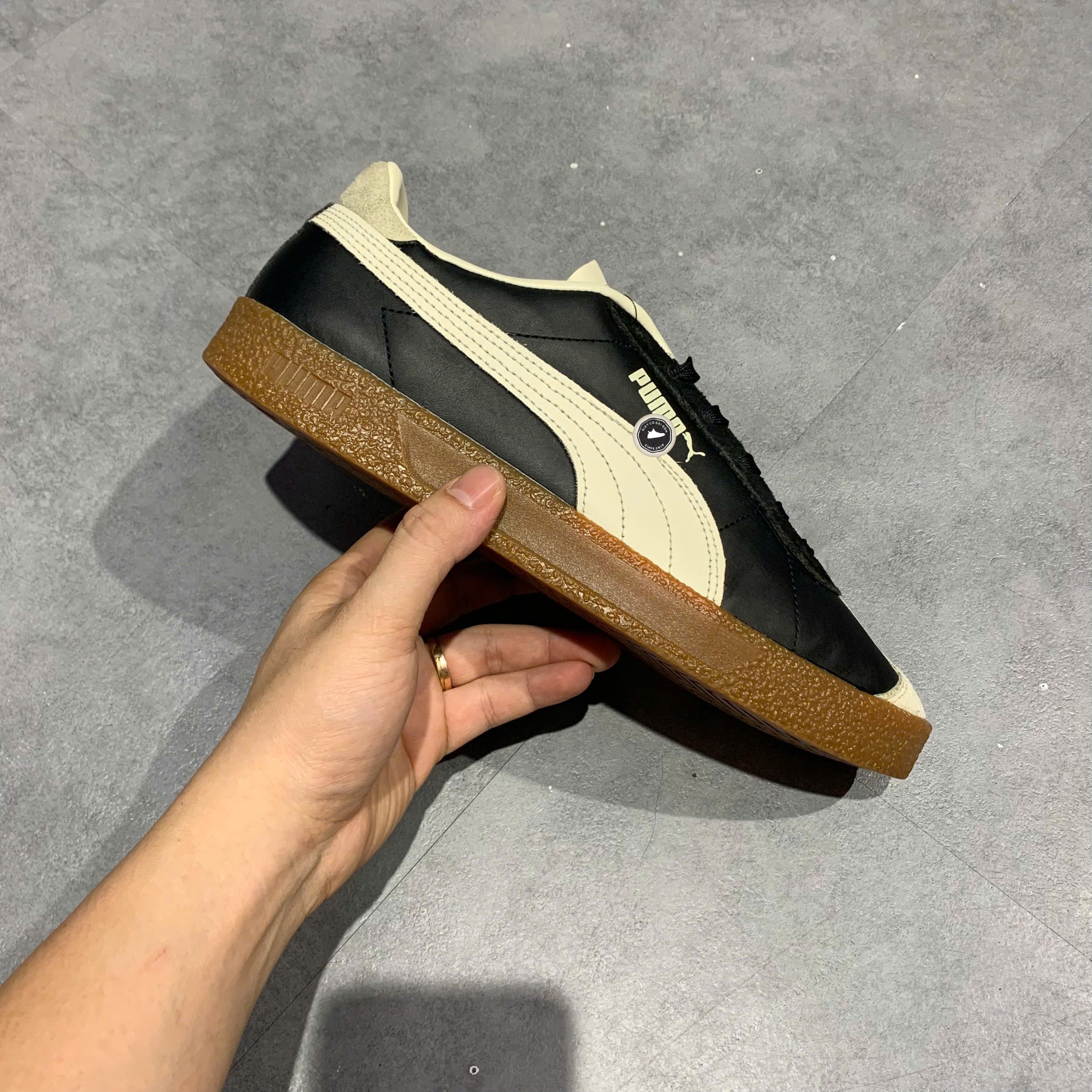 Puma Club SL Black White Gum - 401515-05 - Size 41 - GIÀY 2HAND CHÍNH HÃNG PVN26104