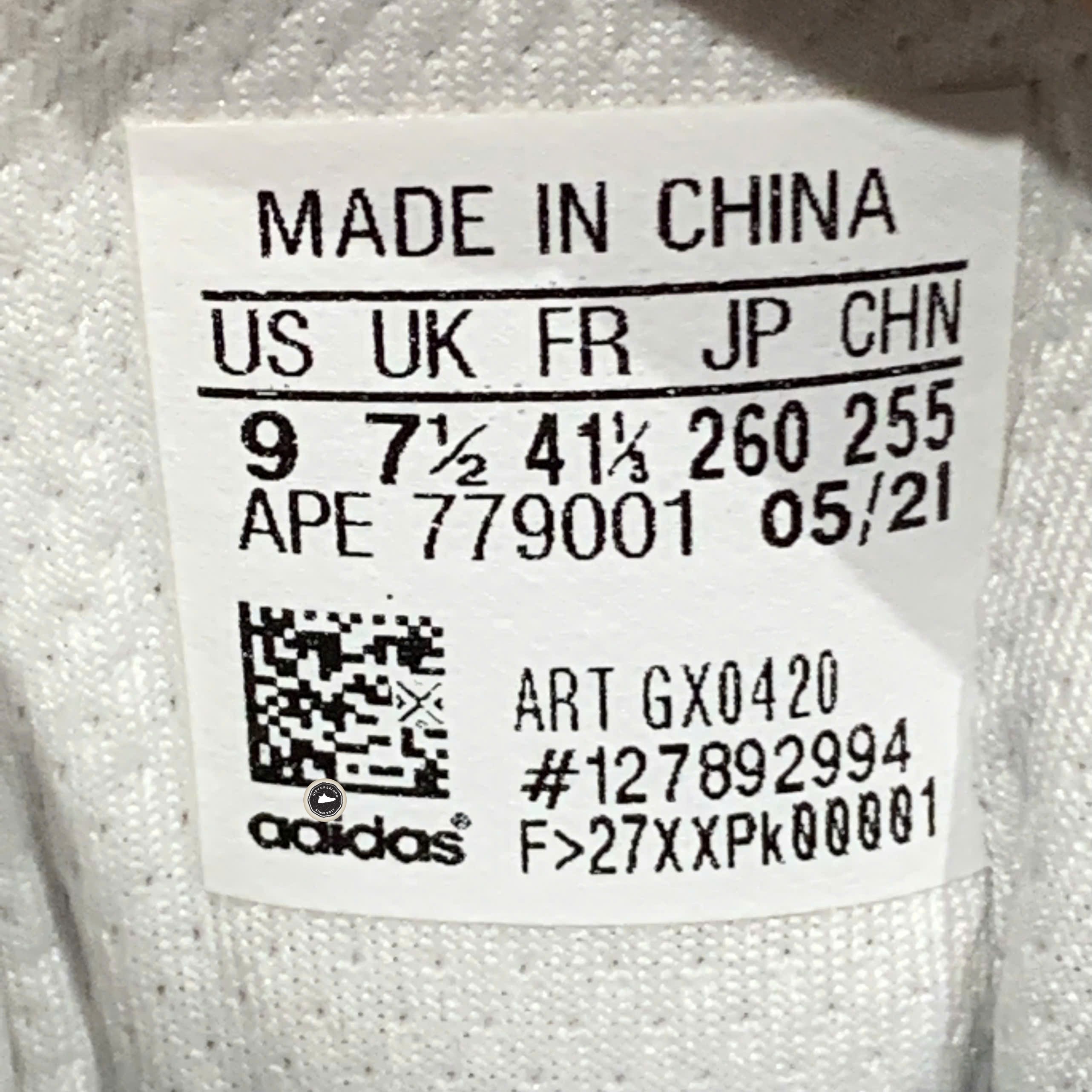 Adidas Zentic Cloud White - GX0420 - Size 41 1/3 - GIÀY 2HAND CHÍNH HÃNG PVN26181
