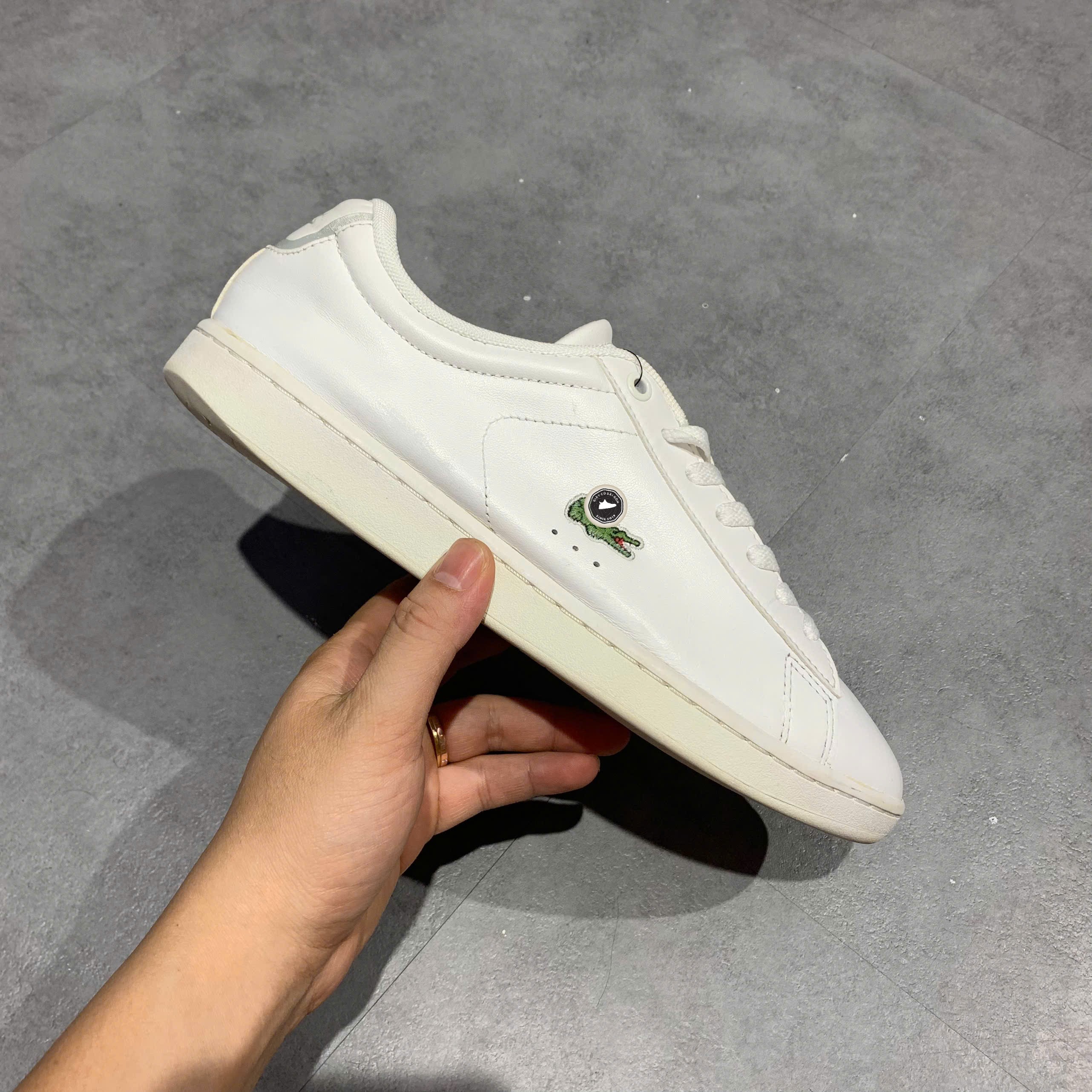 Lacoste Carnaby BL 21 1 White - 7-41SMA000221G - Size 40.5 - GIÀY 2HAND CHÍNH HÃNG PVN26006