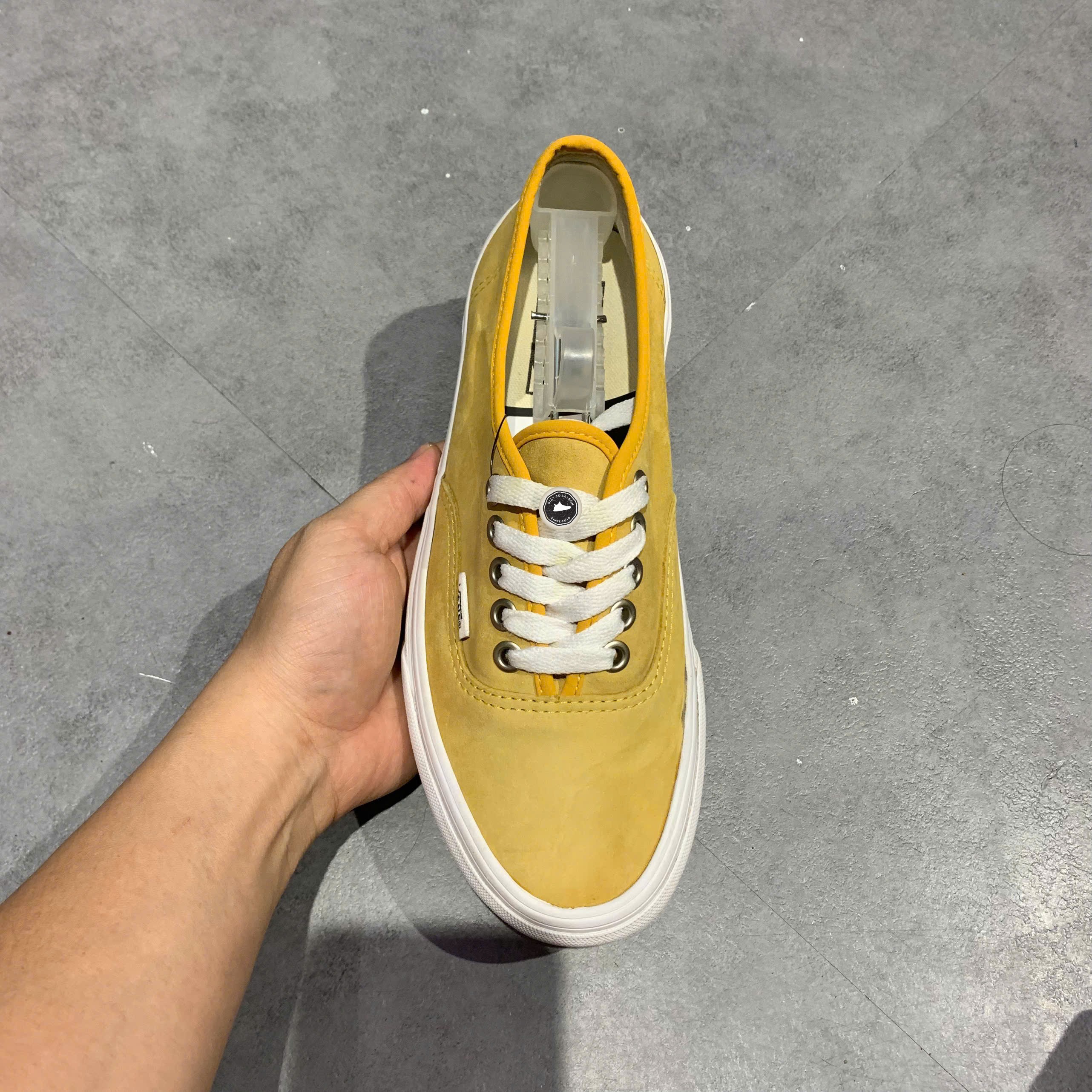 Vans Authentic Pig Suede Ochre - VN0A38EMU58 - Size 38.5 - GIÀY 2HAND CHÍNH HÃNG PVN26219