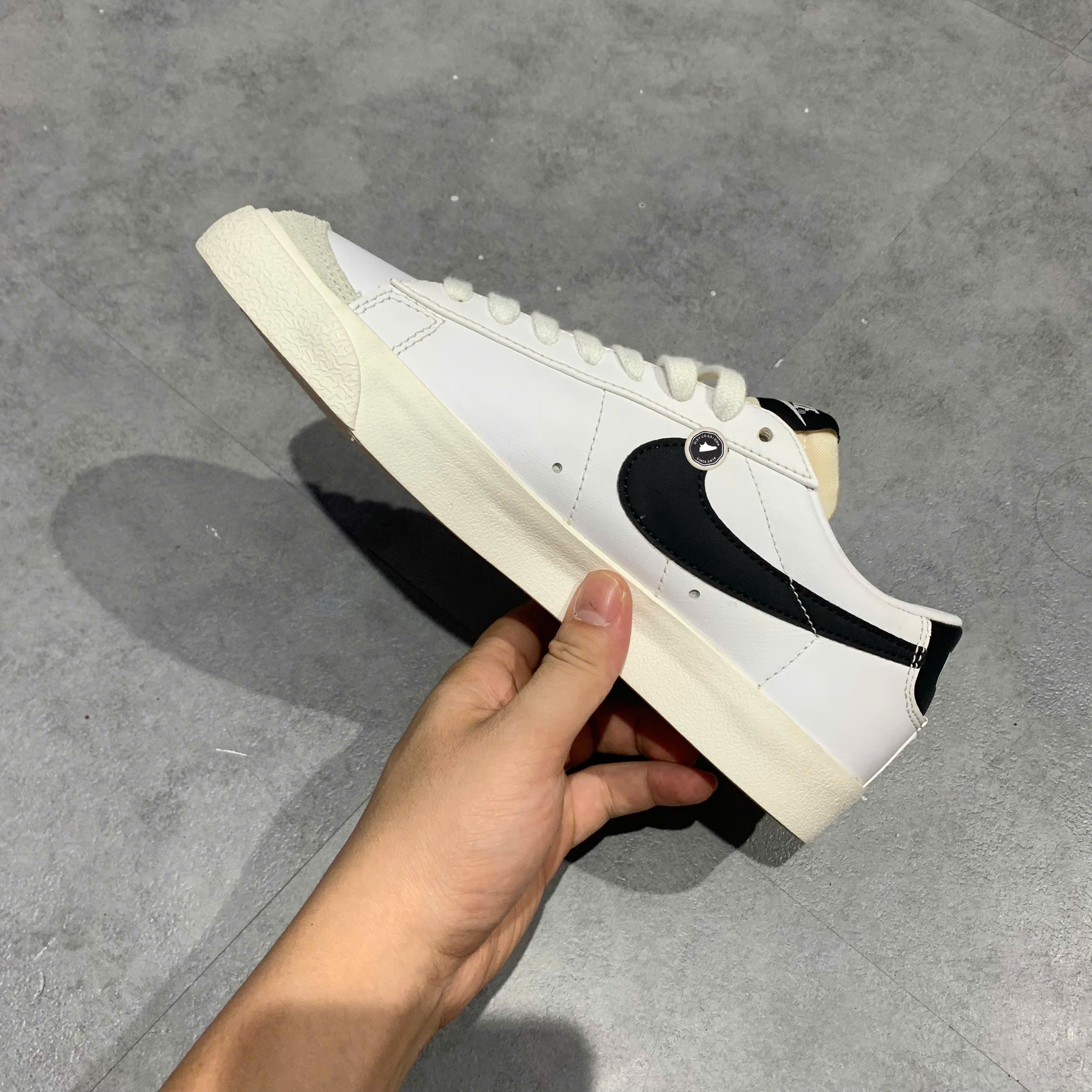 Nike Blazer Low '77 Vintage White Black - DC4769-102 - Size 39 - GIÀY 2HAND CHÍNH HÃNG PVN26274