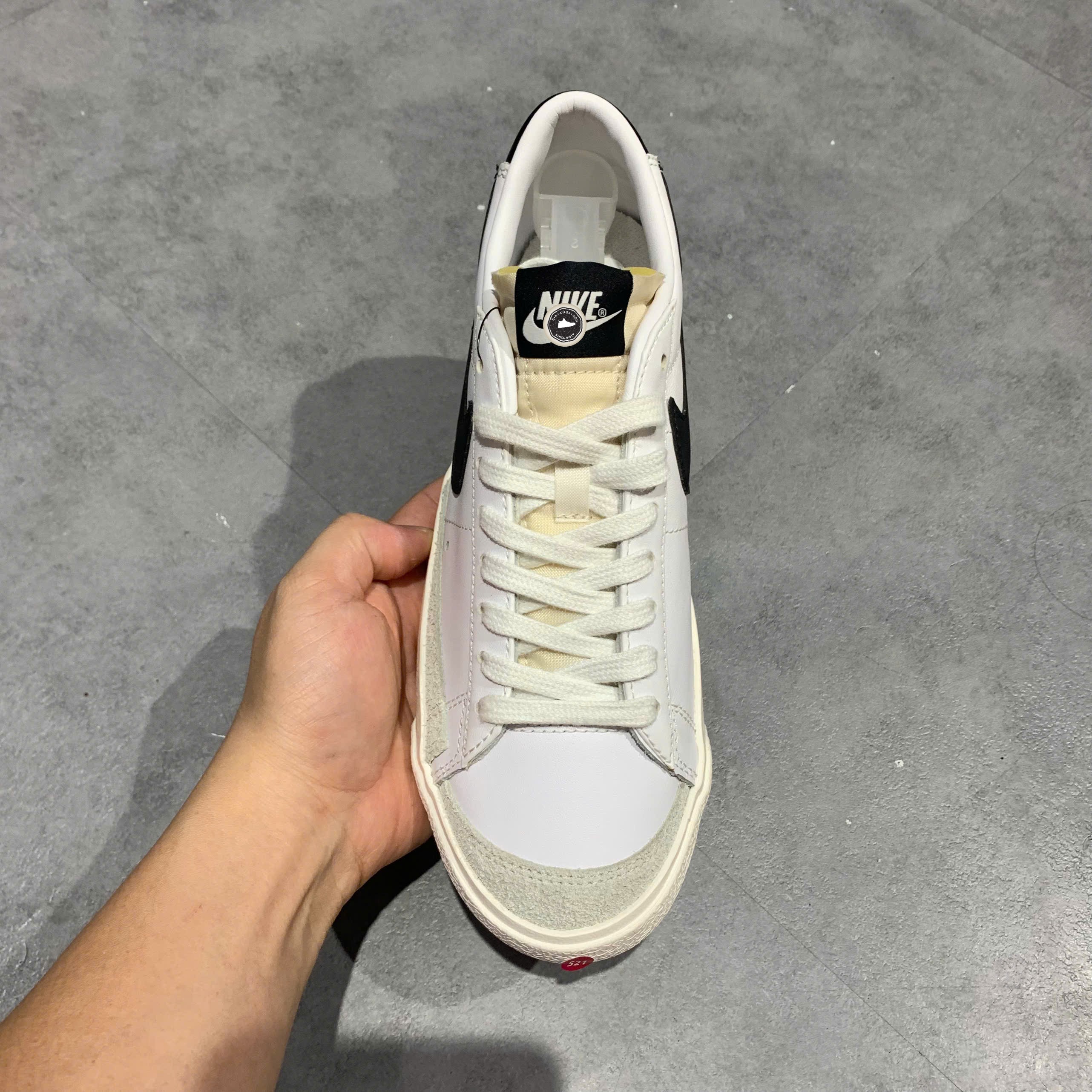 Nike Blazer Low '77 Vintage White Black - DC4769-102 - Size 39 - GIÀY 2HAND CHÍNH HÃNG PVN26274