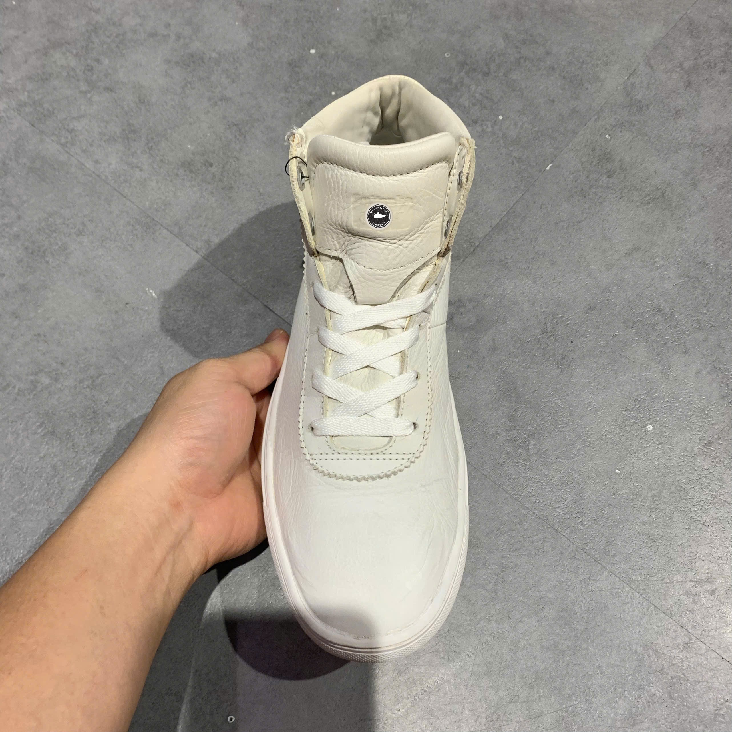 Onitsuka Tiger GSM Hi Off White - TH6D0L - Size 39.5 - GIÀY 2HAND CHÍNH HÃNG PVN26216