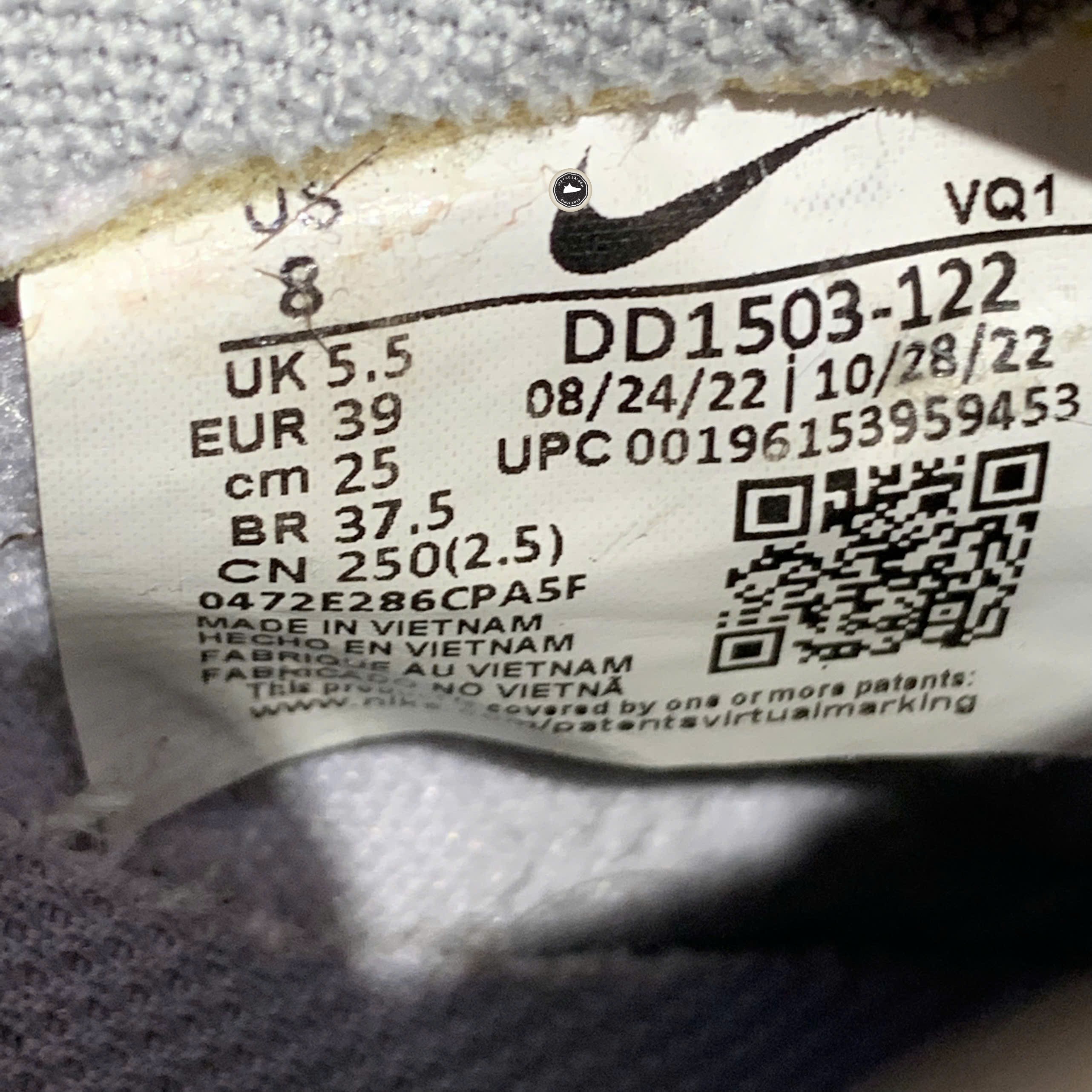 Nike Dunk Low Pale Ivory Redwood - DD1503-122 - Size 39 - GIÀY 2HAND CHÍNH HÃNG PVN26231