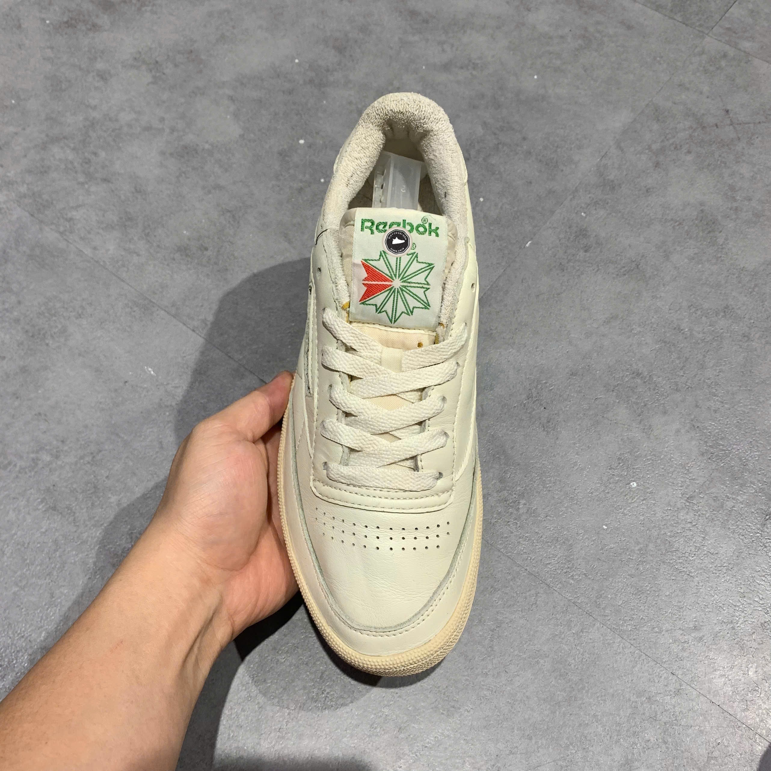 Reebok Club C 85 Vintage Chalk Glen Green - DV5434 - Size 39 - GIÀY 2HAND CHÍNH HÃNG PVN26105