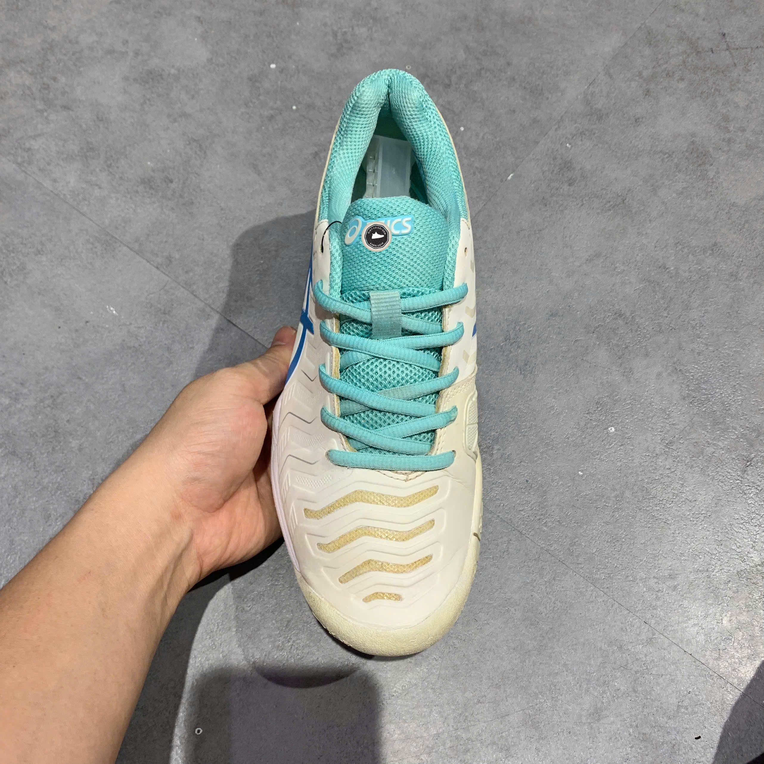 Asics Gel-Challenger 11 White Blue Mint - E753Y - Size 39 - GIÀY 2HAND CHÍNH HÃNG PVN26195