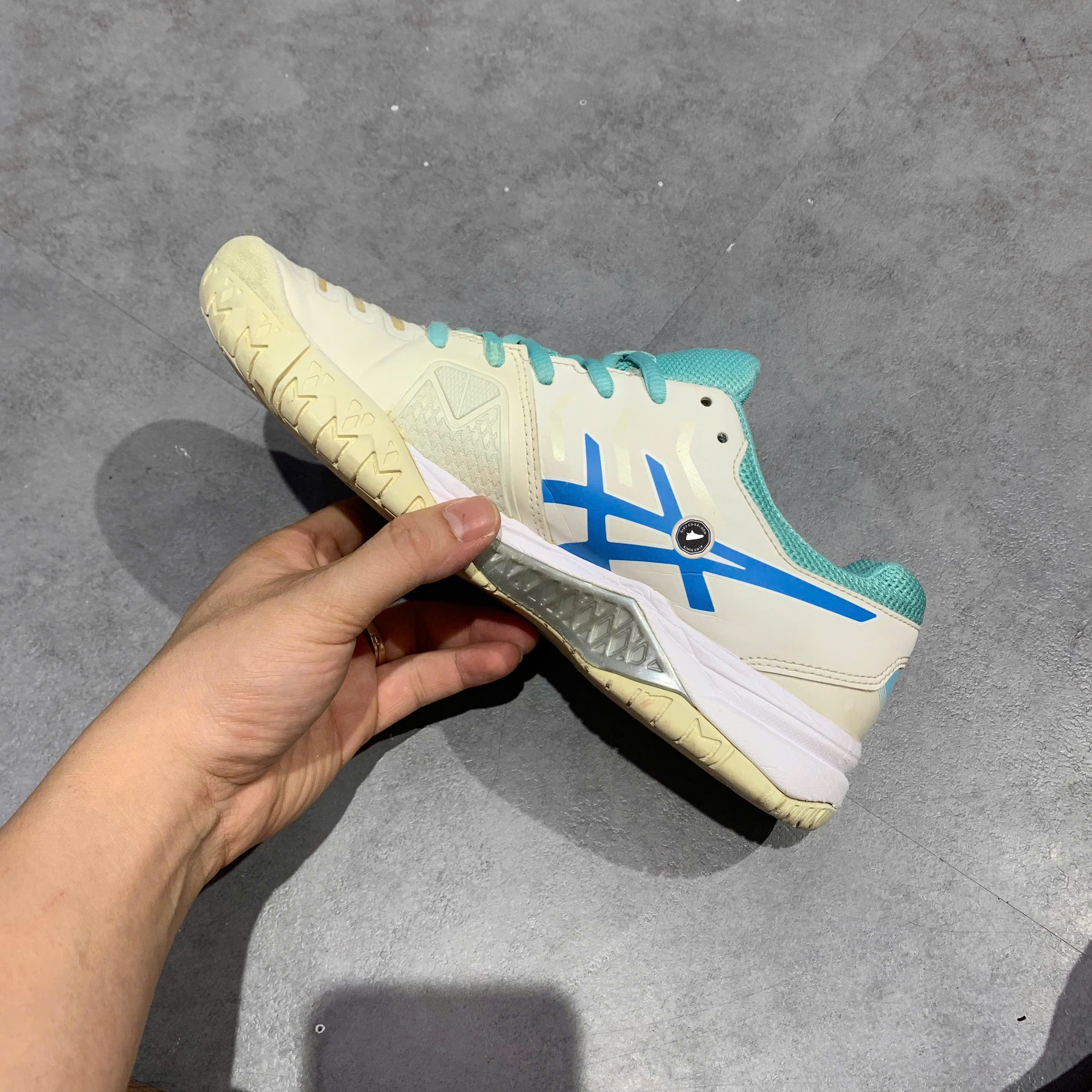 Asics Gel-Challenger 11 White Blue Mint - E753Y - Size 39 - GIÀY 2HAND CHÍNH HÃNG PVN26195