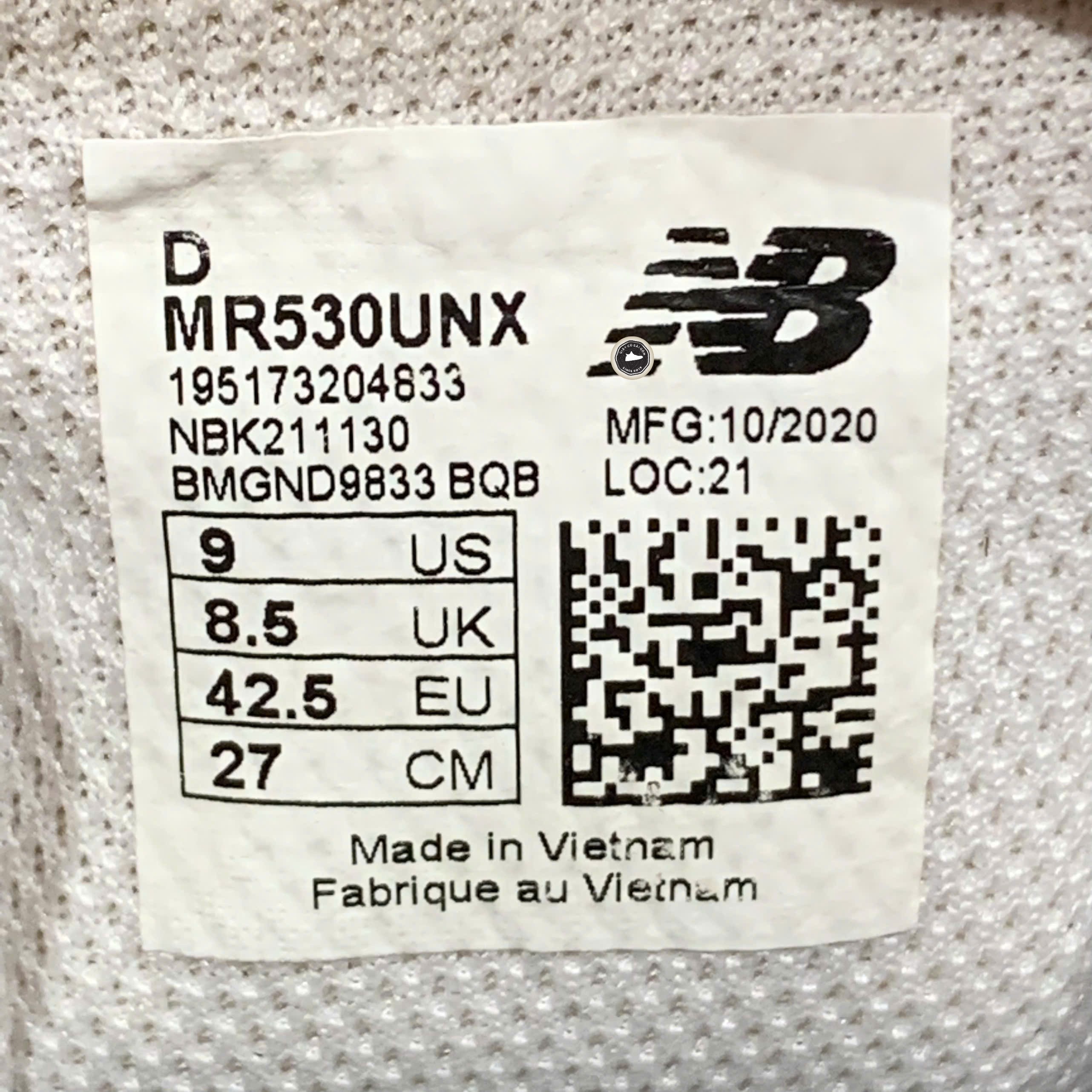 New Balance 530 'Munsell White Citra Yellow' - MR530UNX - Size 42.5 - GIÀY 2HAND CHÍNH HÃNG PVN25618