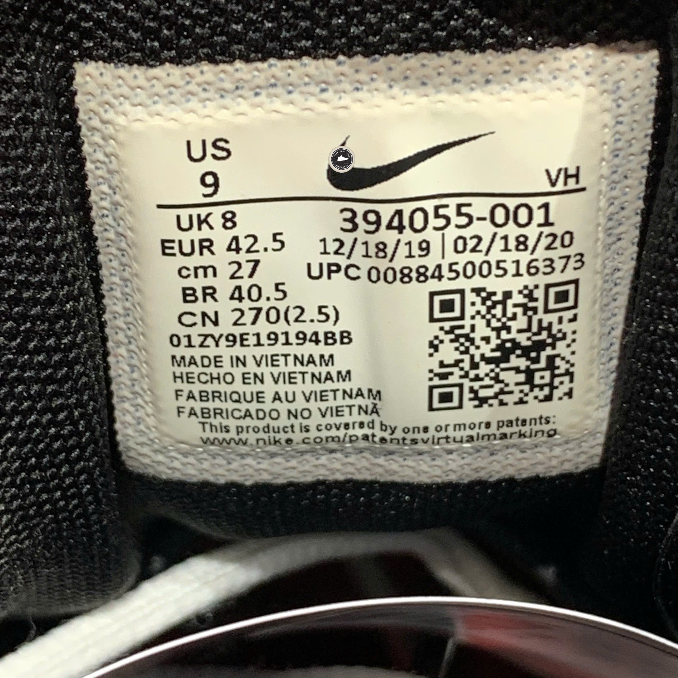 Nike Initiator Metallic Silver Black Red - 394055-001 - Size 42.5 - GIÀY 2HAND CHÍNH HÃNG PVN25553