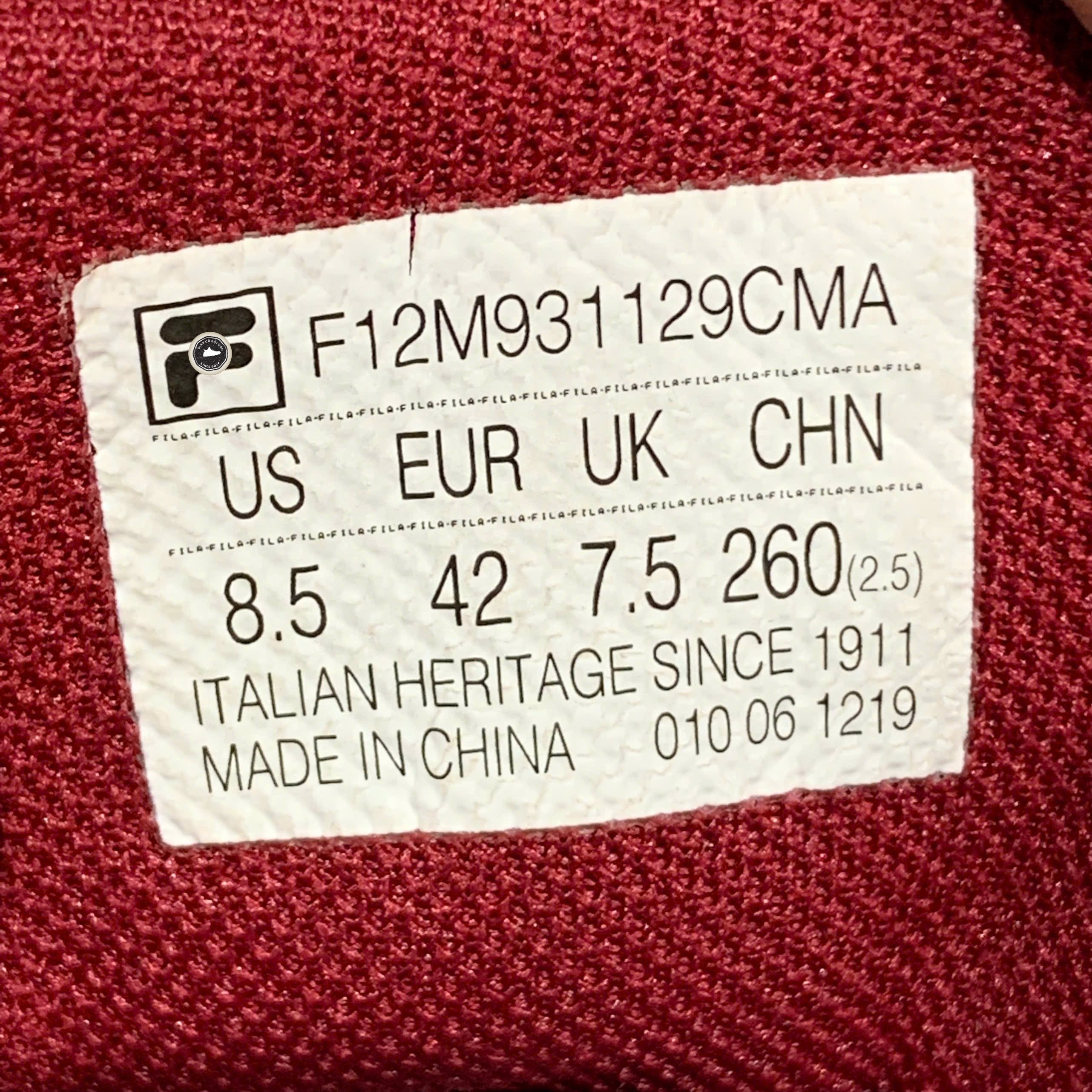 Fila Skipper Low White Green Red - F12M931129CMA - Size 42 - GIÀY 2HAND CHÍNH HÃNG PVN25537