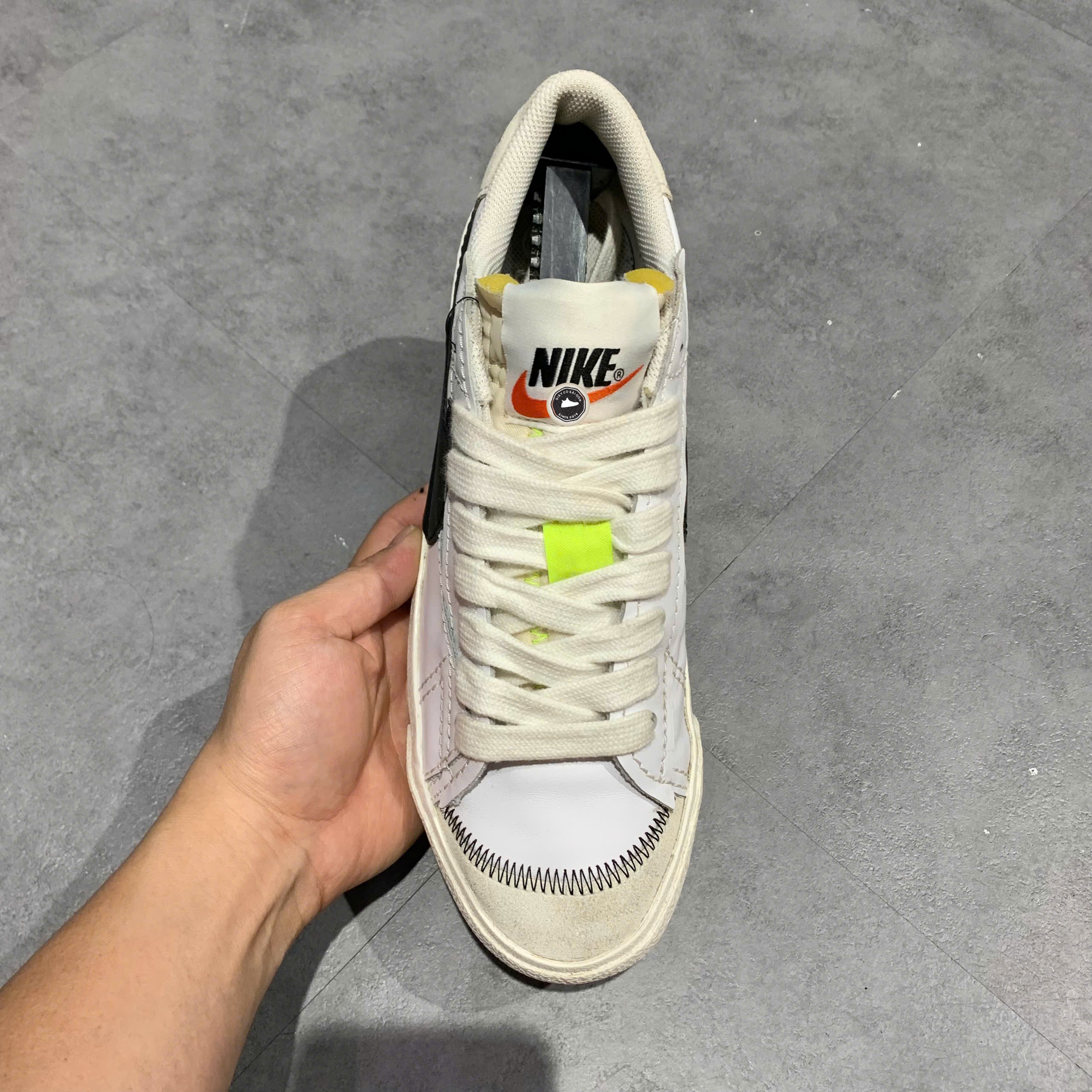Nike Blazer Low '77 Jumbo 'White Black' - DN2158-101 - Size 42.5 - GIÀY 2HAND CHÍNH HÃNG PVN25499