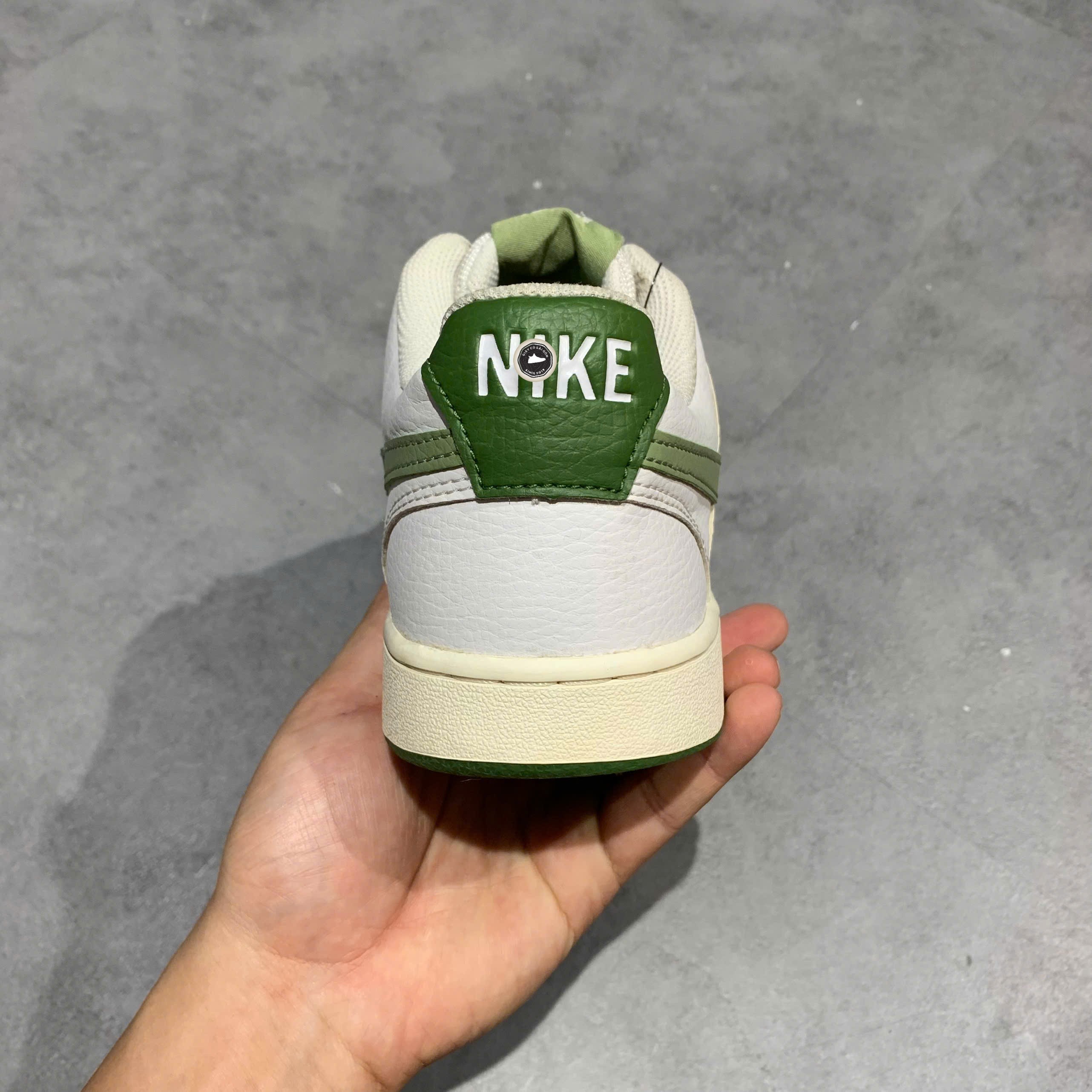 Nike Court Vision Low Next Nature 'White Oil Green' - FJ5480-100 - Size 42.5 - GIÀY 2HAND CHÍNH HÃNG PVN25517