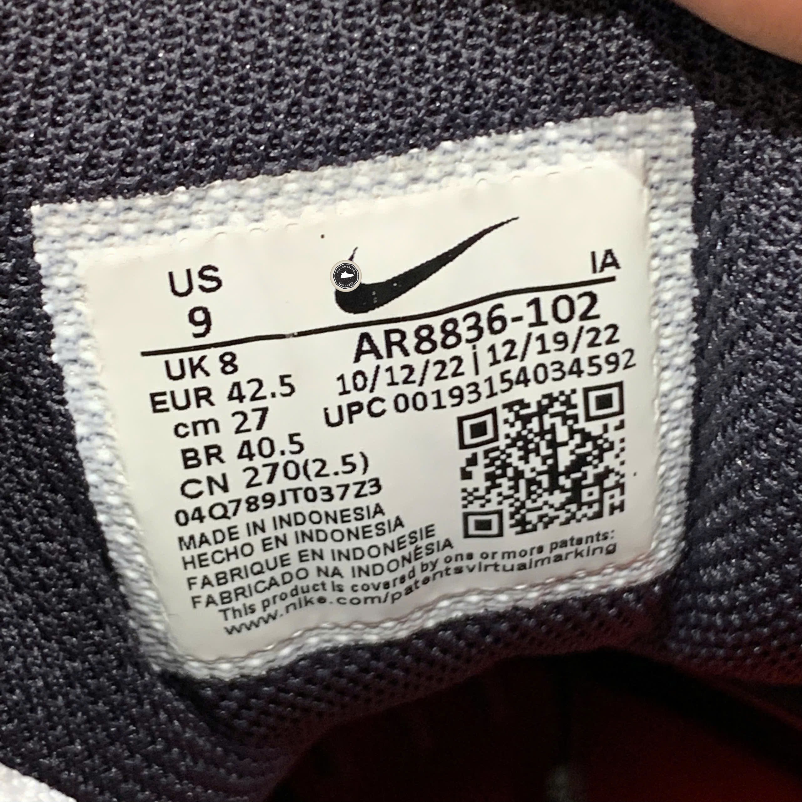 Nike Court Lite 2 White Laser Crimson - AR8836-102 - Size 42.5 - GIÀY 2HAND CHÍNH HÃNG PVN25543