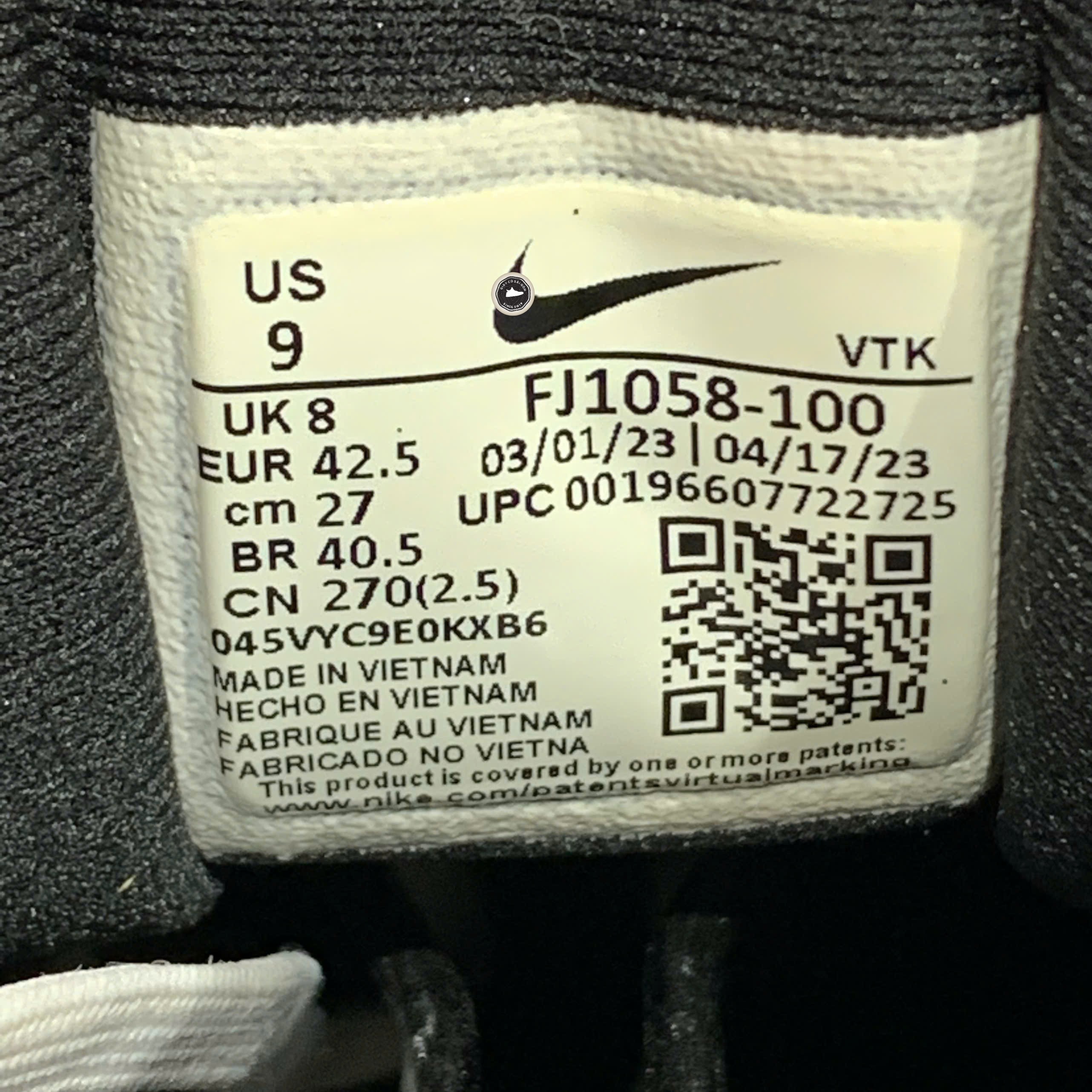 Nike Motiva SE Pale Ivory Lime Blast - FJ1058-100 - Size 42.5 - GIÀY 2HAND CHÍNH HÃNG PVN26320