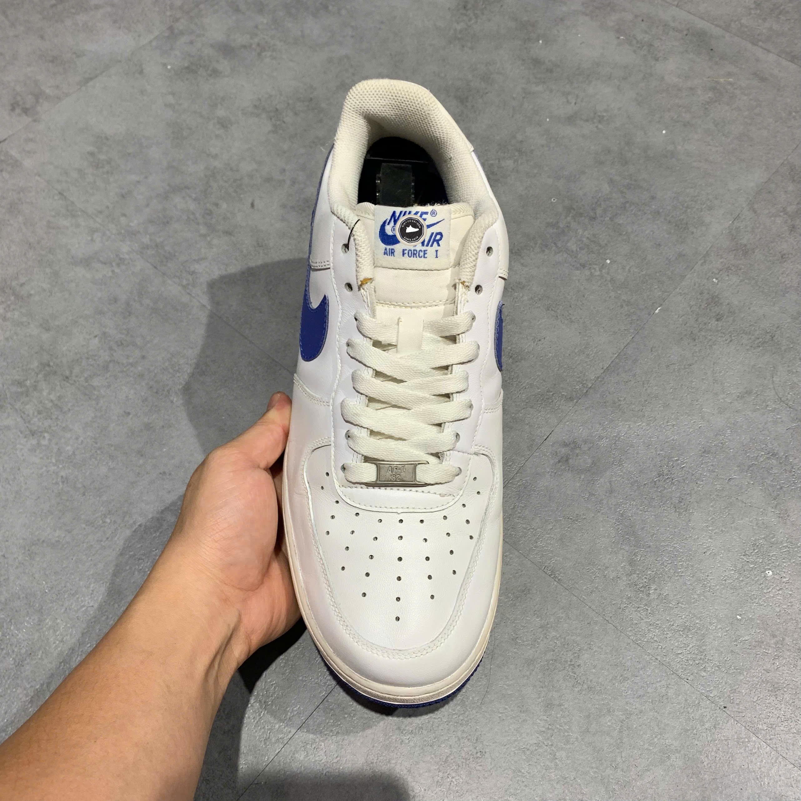 Nike Air Force 1 Low '07 White Varsity Royal - 315122-147 - Size 43 - GIÀY 2HAND CHÍNH HÃNG PVN25996