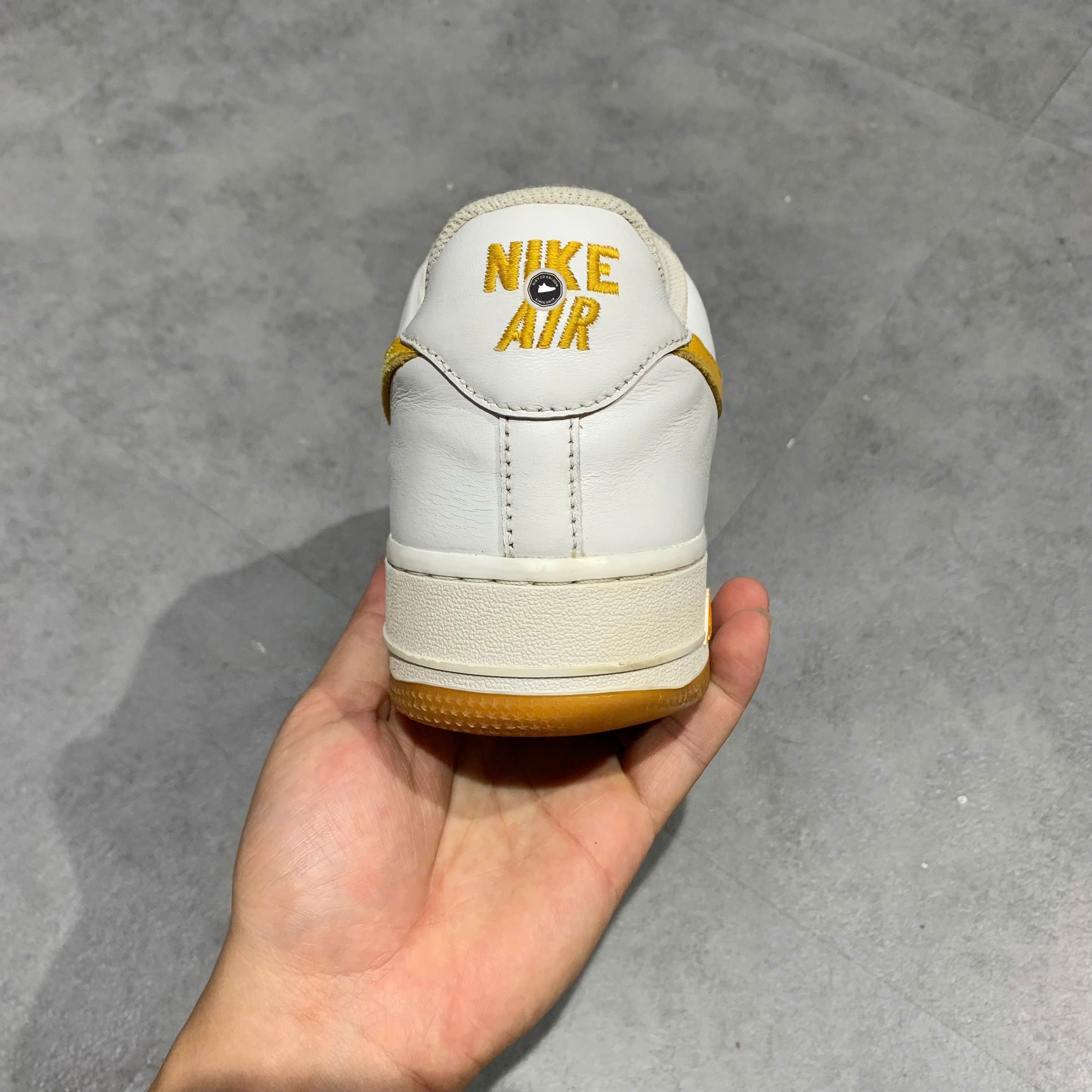 Nike Air Force 1 Low '07 White University Gold Gum - FD7039-100 - Size 43 - GIÀY 2HAND CHÍNH HÃNG PVN26073