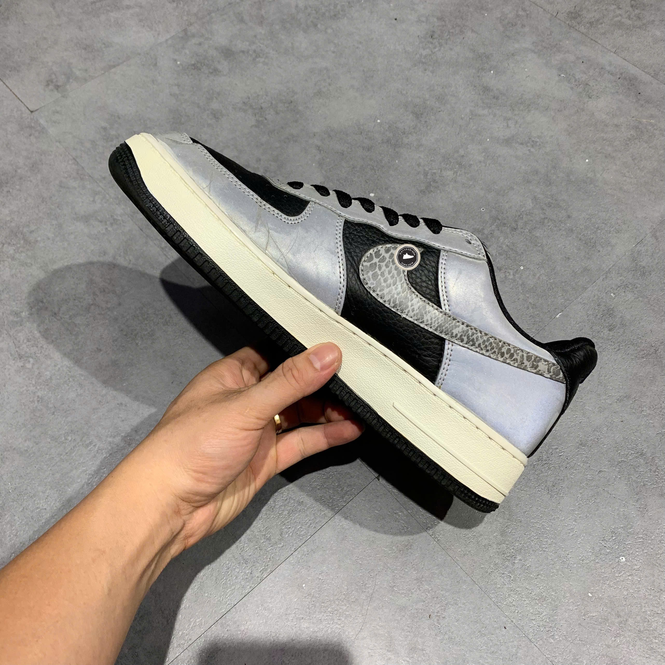 Nike Air Force 1 Low 'Silver Snake' - DJ6033-001 - Size 43 - GIÀY 2HAND CHÍNH HÃNG PVN26137