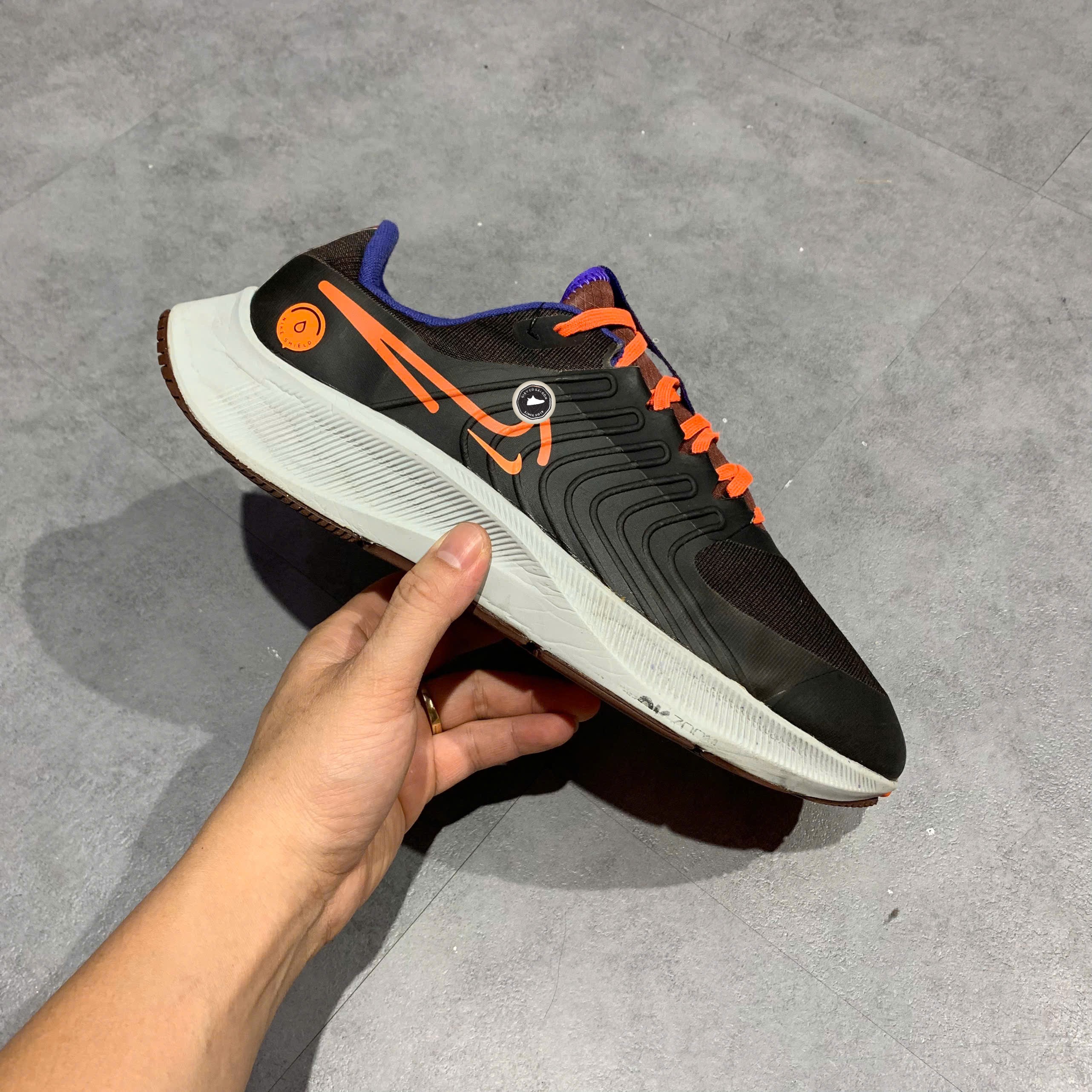 Nike Air Zoom Pegasus 38 Shield Black Total Orange - DC4073-003 - Size 44 - GIÀY 2HAND CHÍNH HÃNG PVN26309