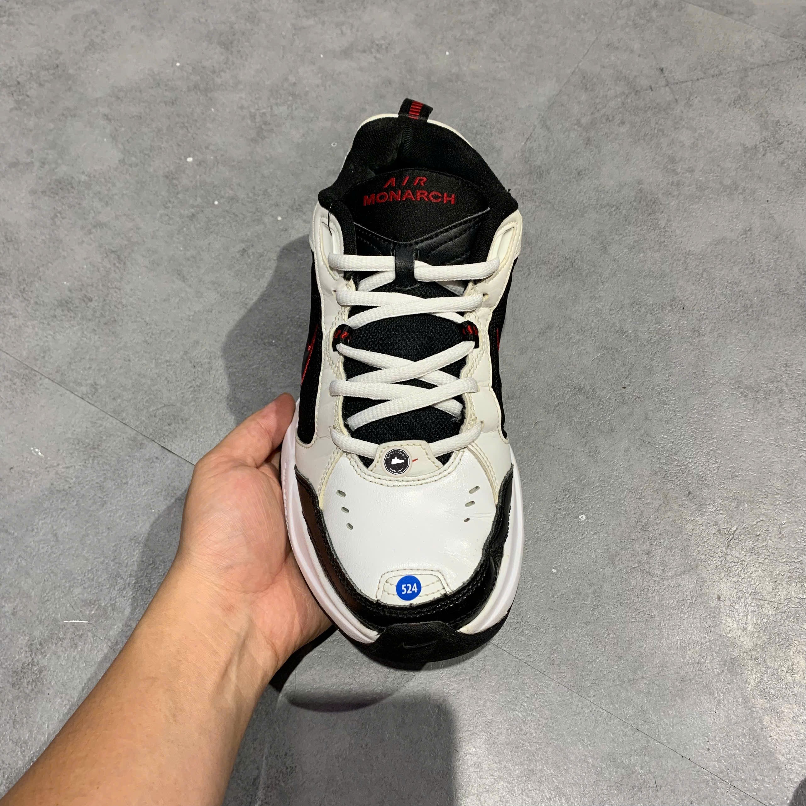Nike Air Monarch IV 'White Black Varsity Red' - 415445-101 - Size 40 - GIÀY 2HAND CHÍNH HÃNG PVN26393